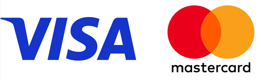 Payment methods: Visa, Mastercard