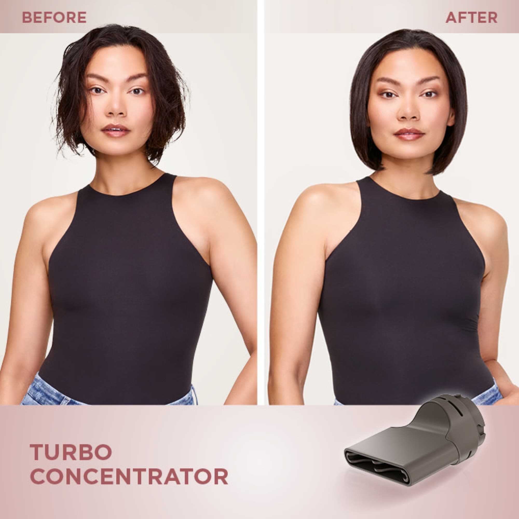 The turbo concentrator for a sleek style