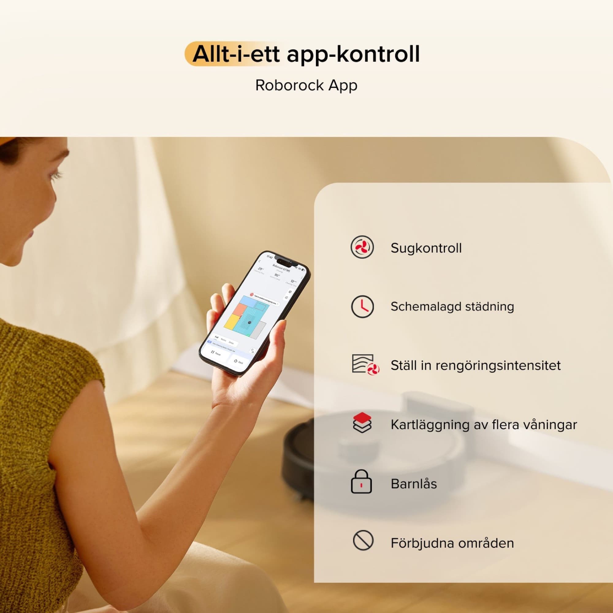 Features in the Roborock app