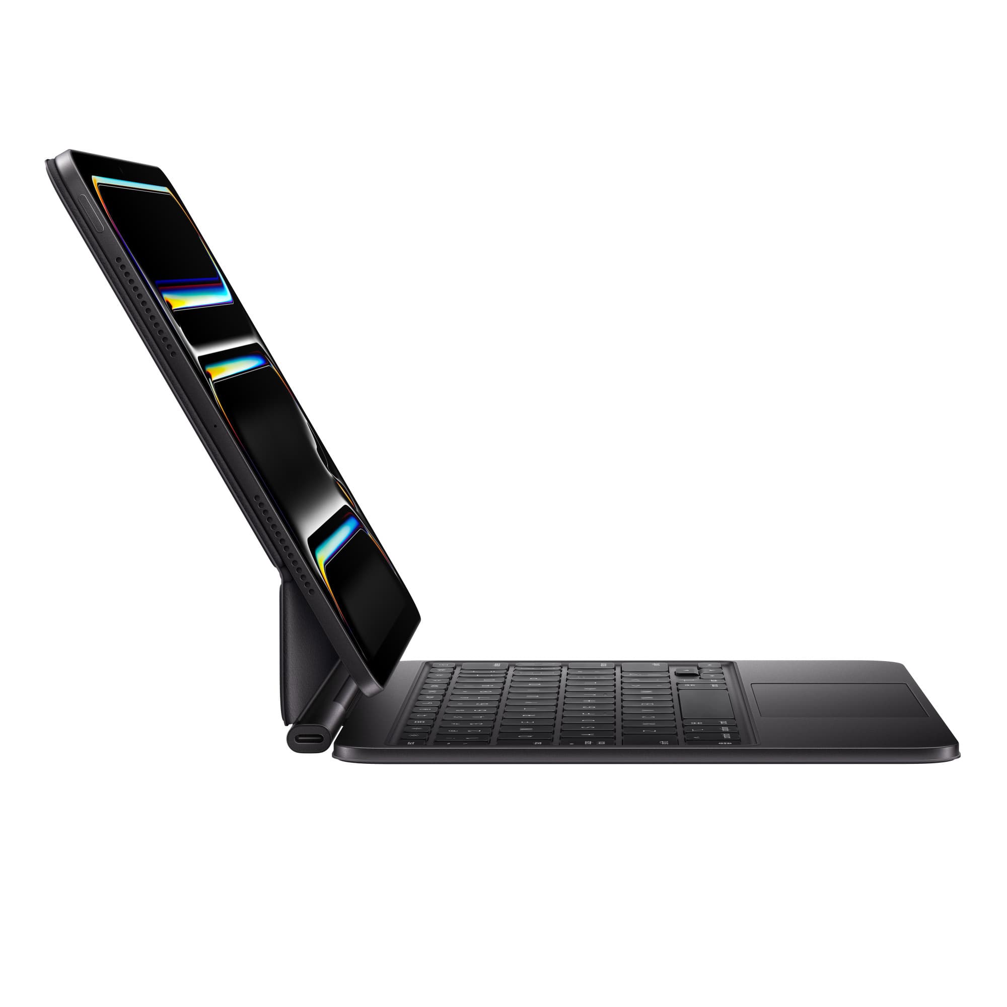 The floating design from the side