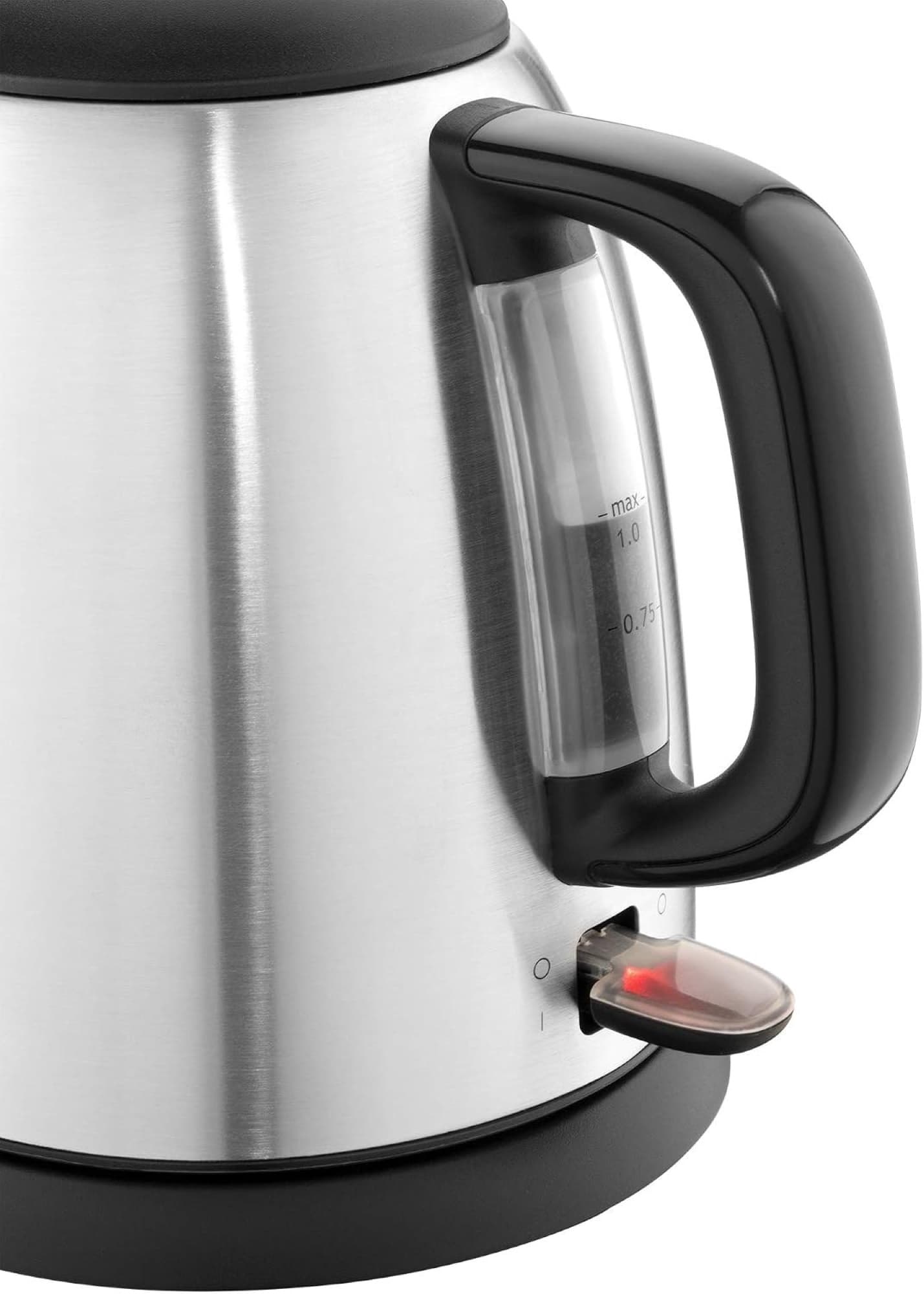 Adventure compact kettle in brushed stainless steel