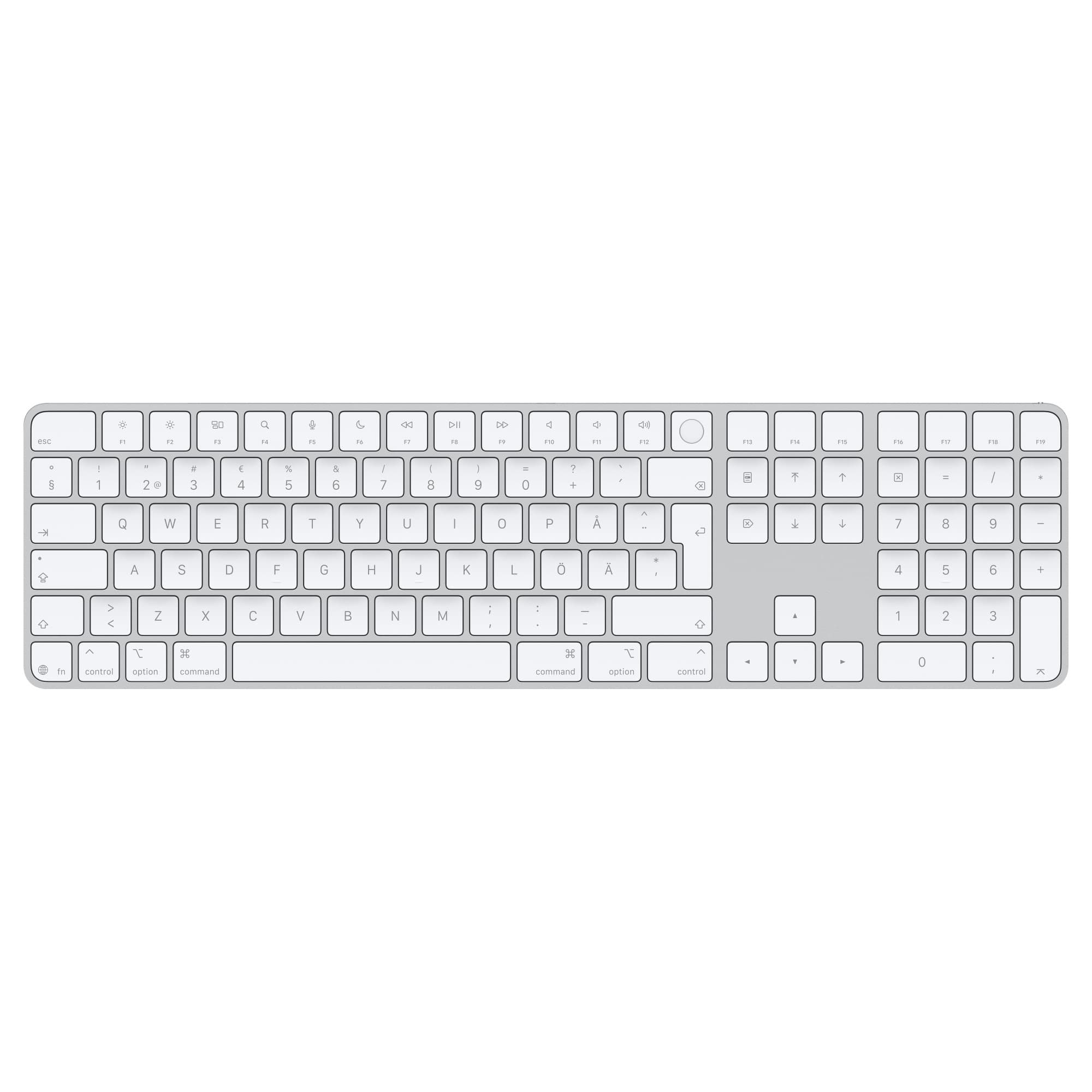 Magic Keyboard with Touch ID and Numeric Keypad, white keys