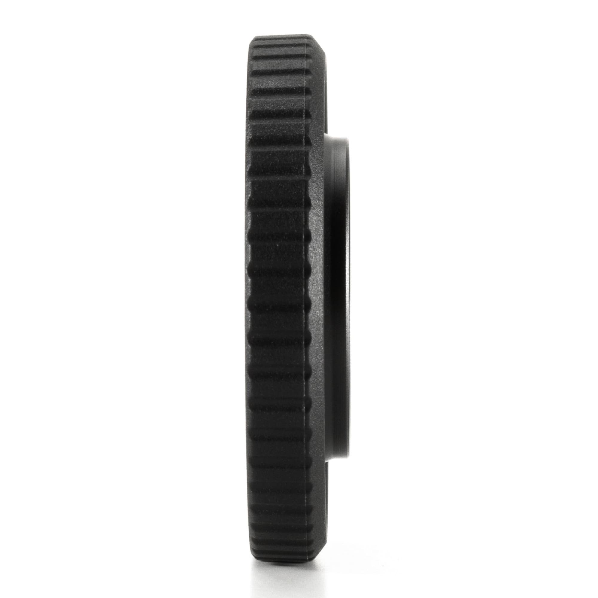 The lens cover in profile