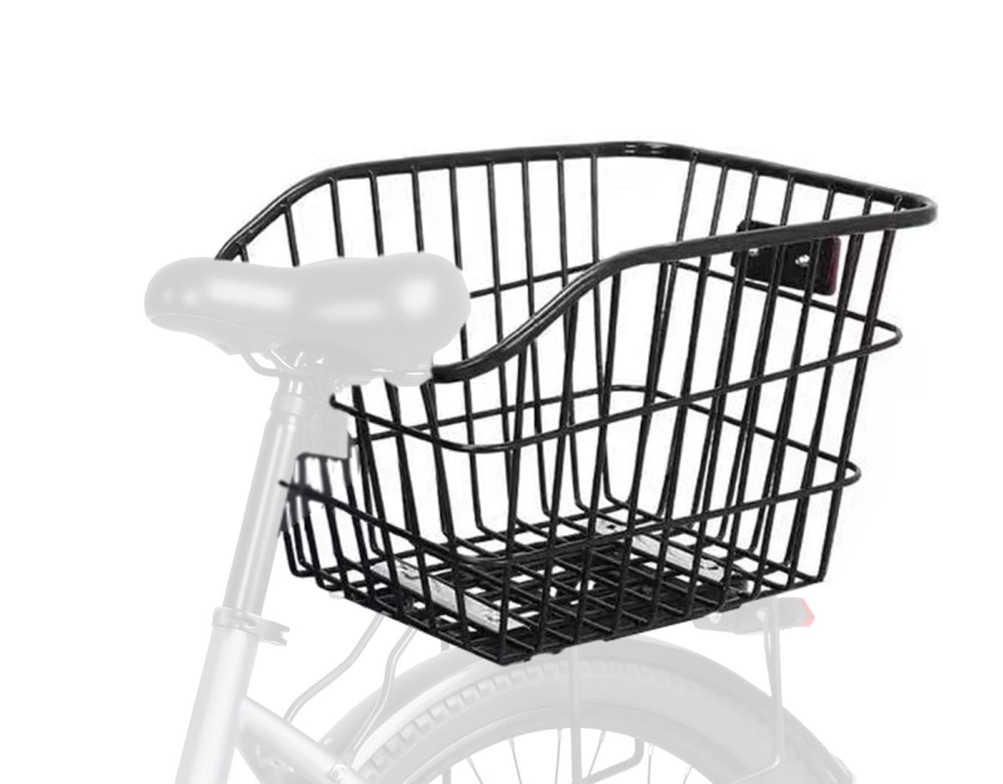 Eskute rear basket on the rack