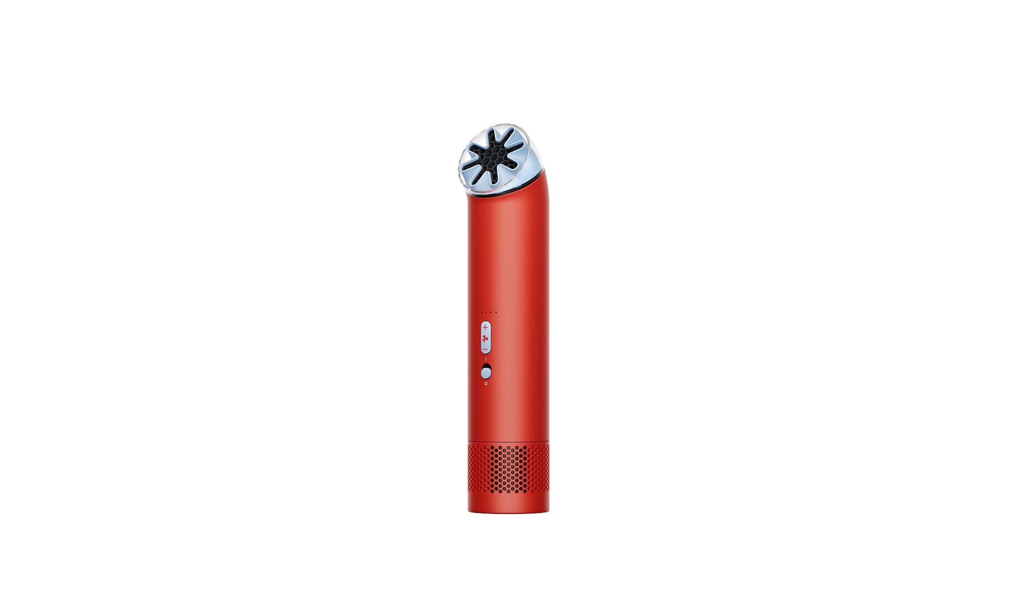 Dyson HushJet Mini Cool in carnelian and sky blue