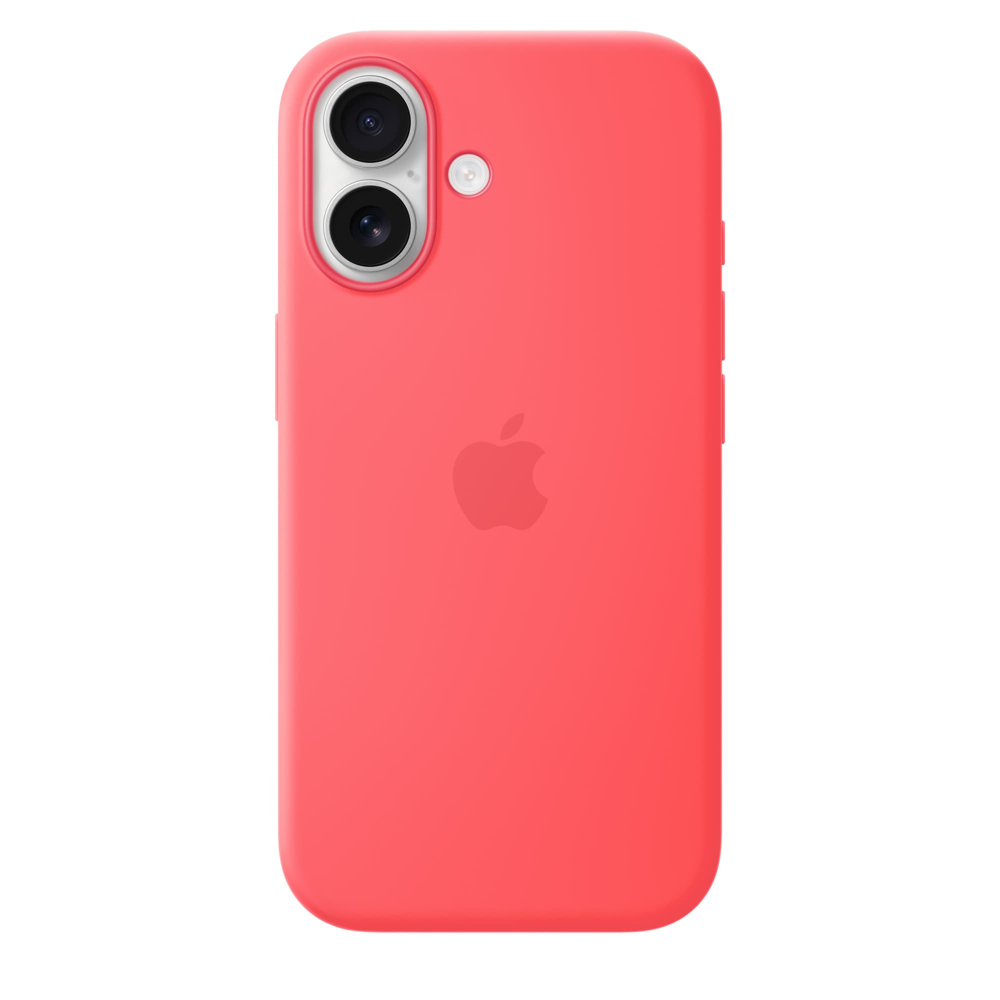 Silicone Case with MagSafe for iPhone 17 in bright guava