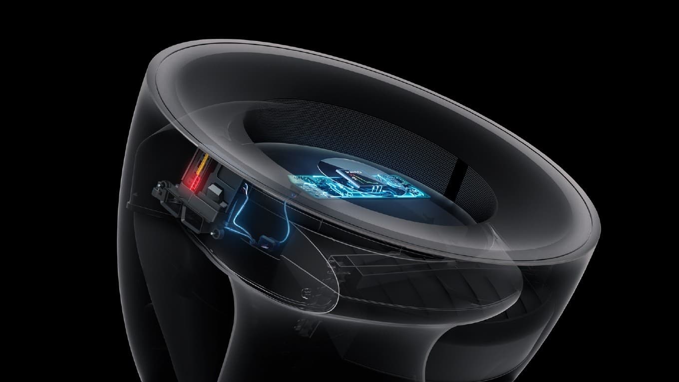The sensors in the top