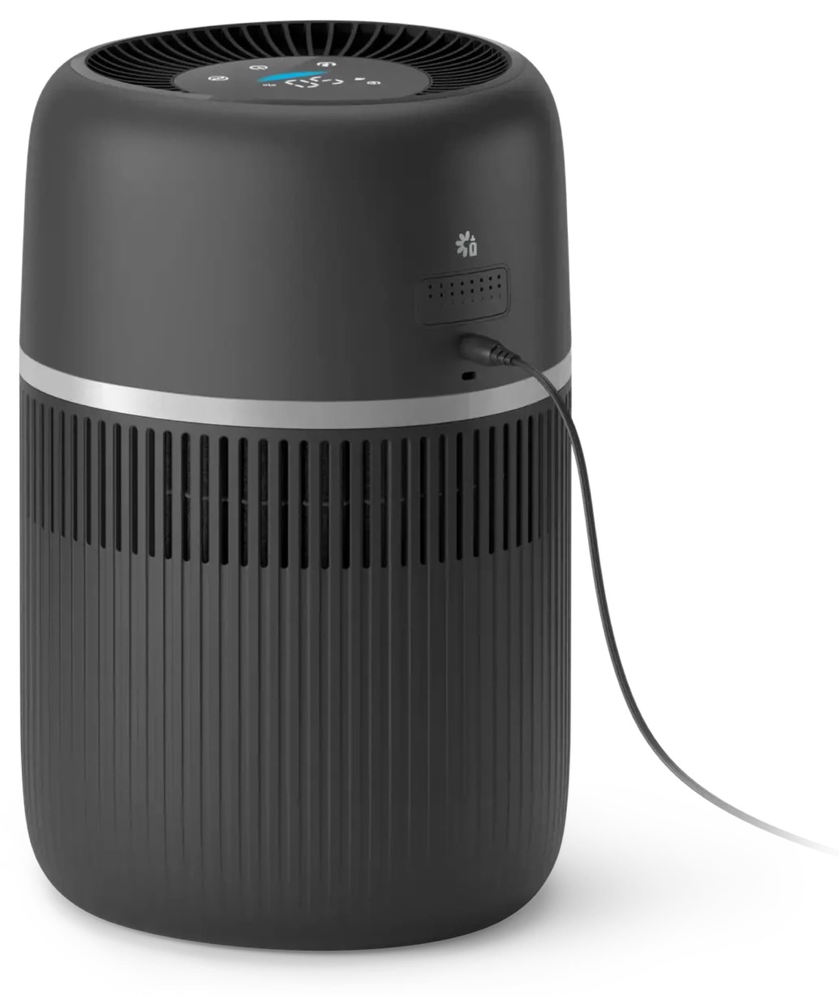 The side with aroma slot and cord