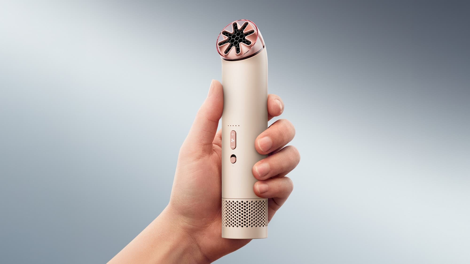 The fan in the hand