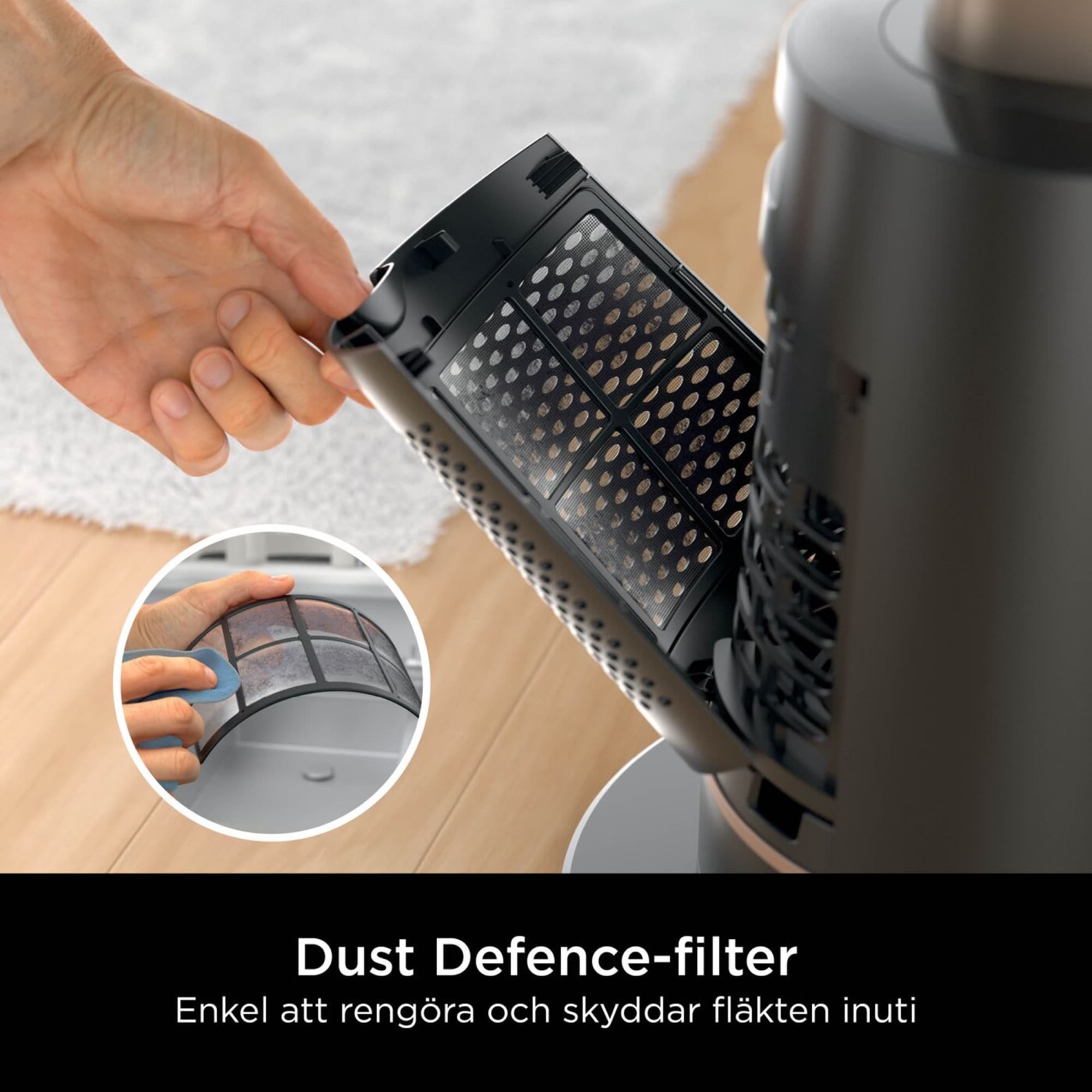 Removable Dust Defence filter