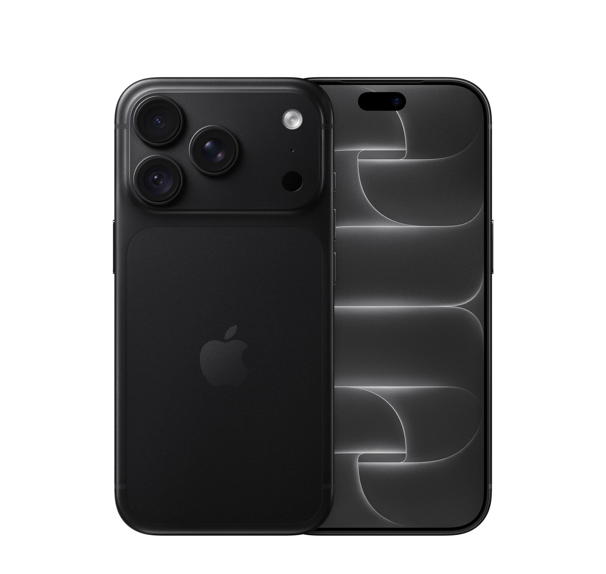 iPhone 18 Pro in black, front and back