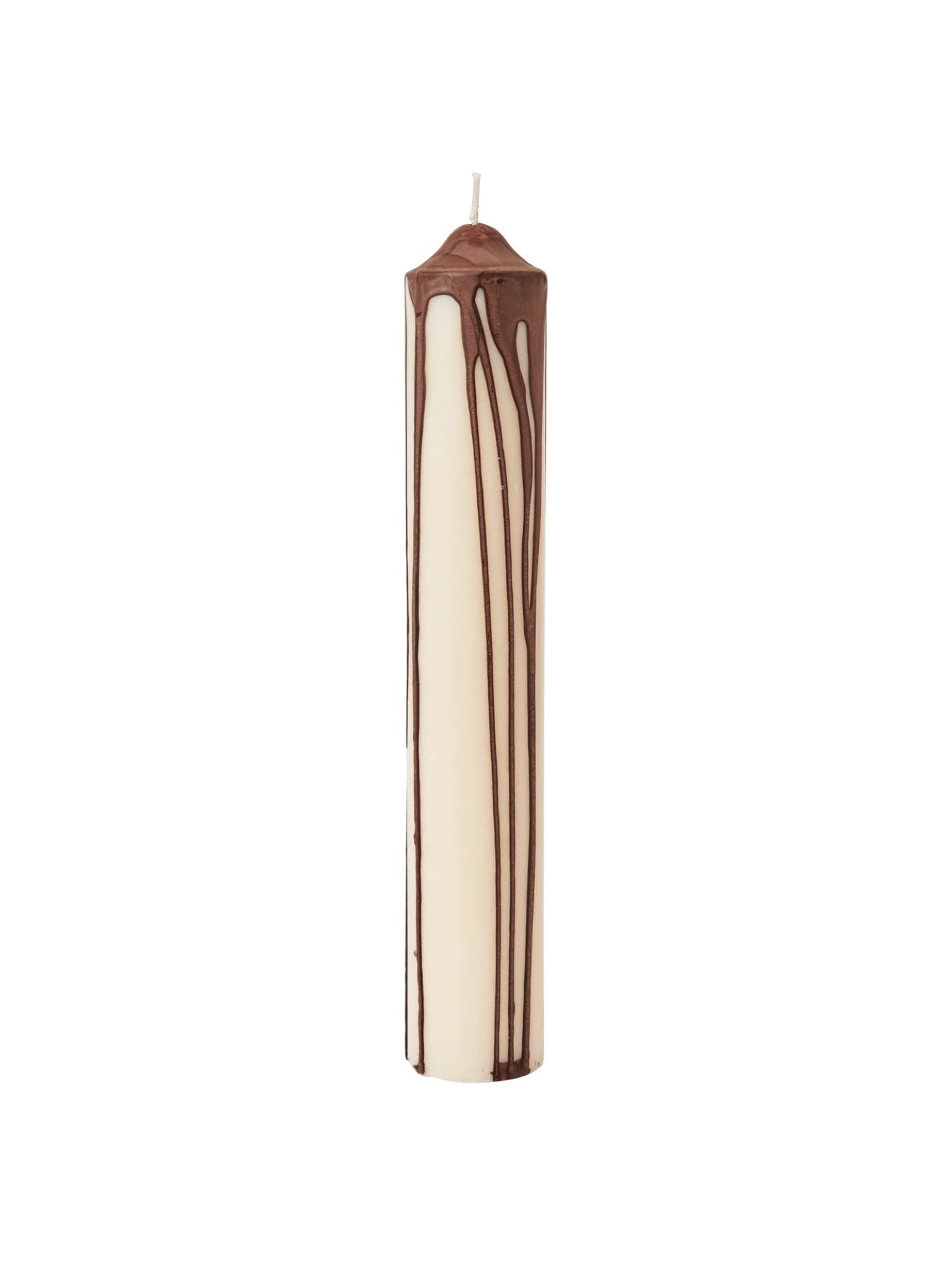 Ferm Living Dryp blockljus – H 30 cm, Dark Chocolate