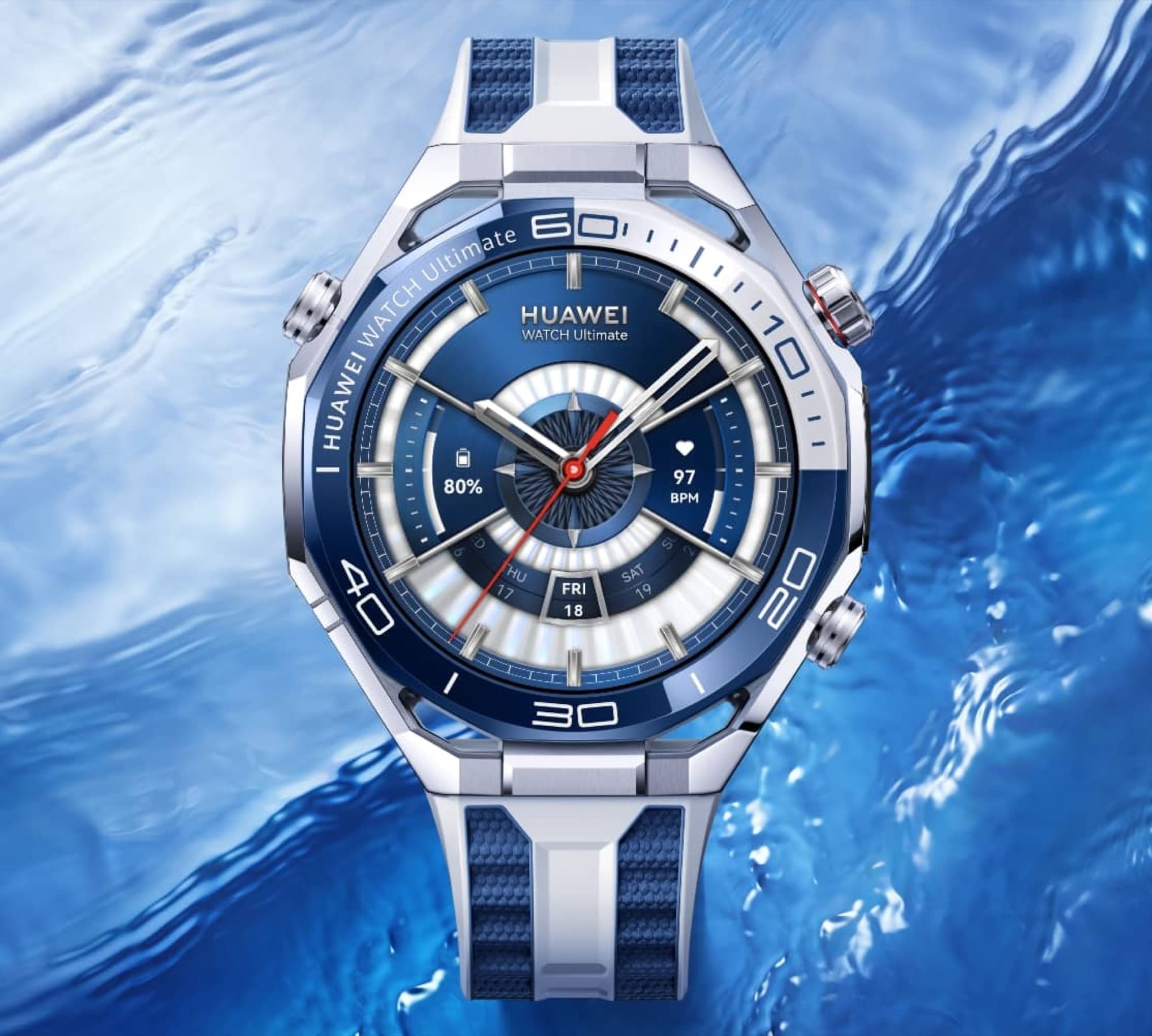 Blue Ultimate 2 in water