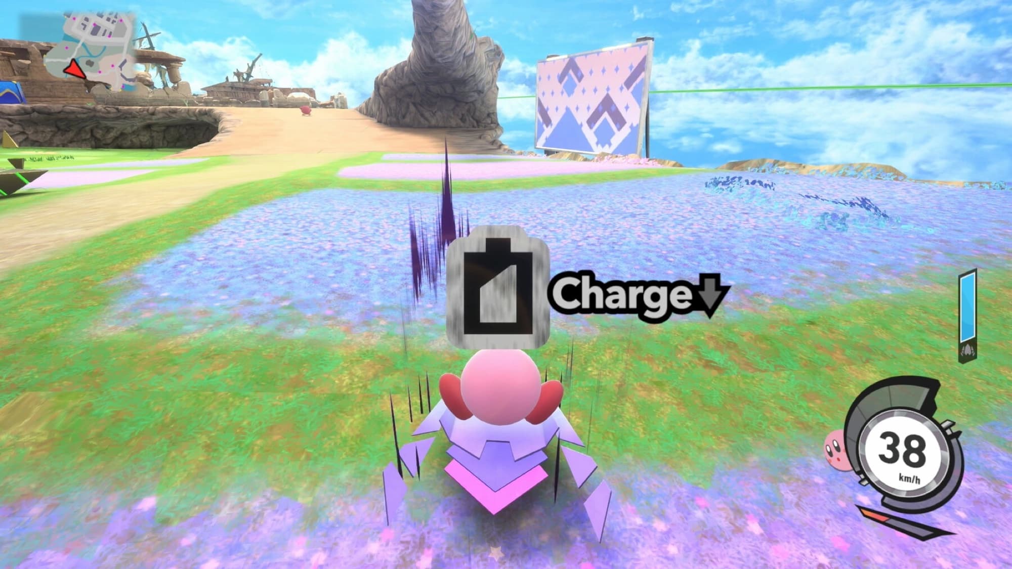 Screenshot from Kirby Air Riders