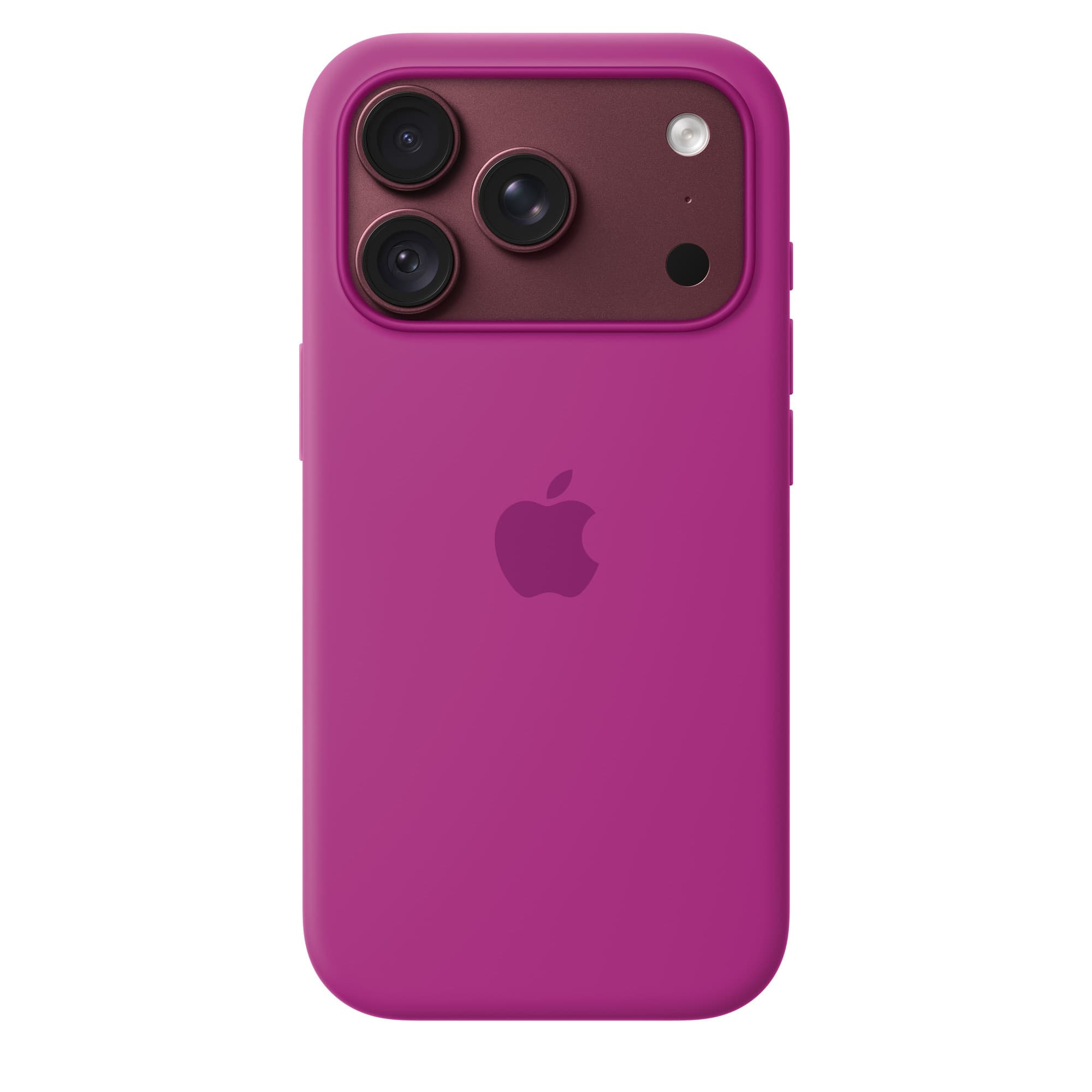 Silicone Case with MagSafe for iPhone 18 Pro and 18 Pro Max – iPhone 18 Pro in magenta