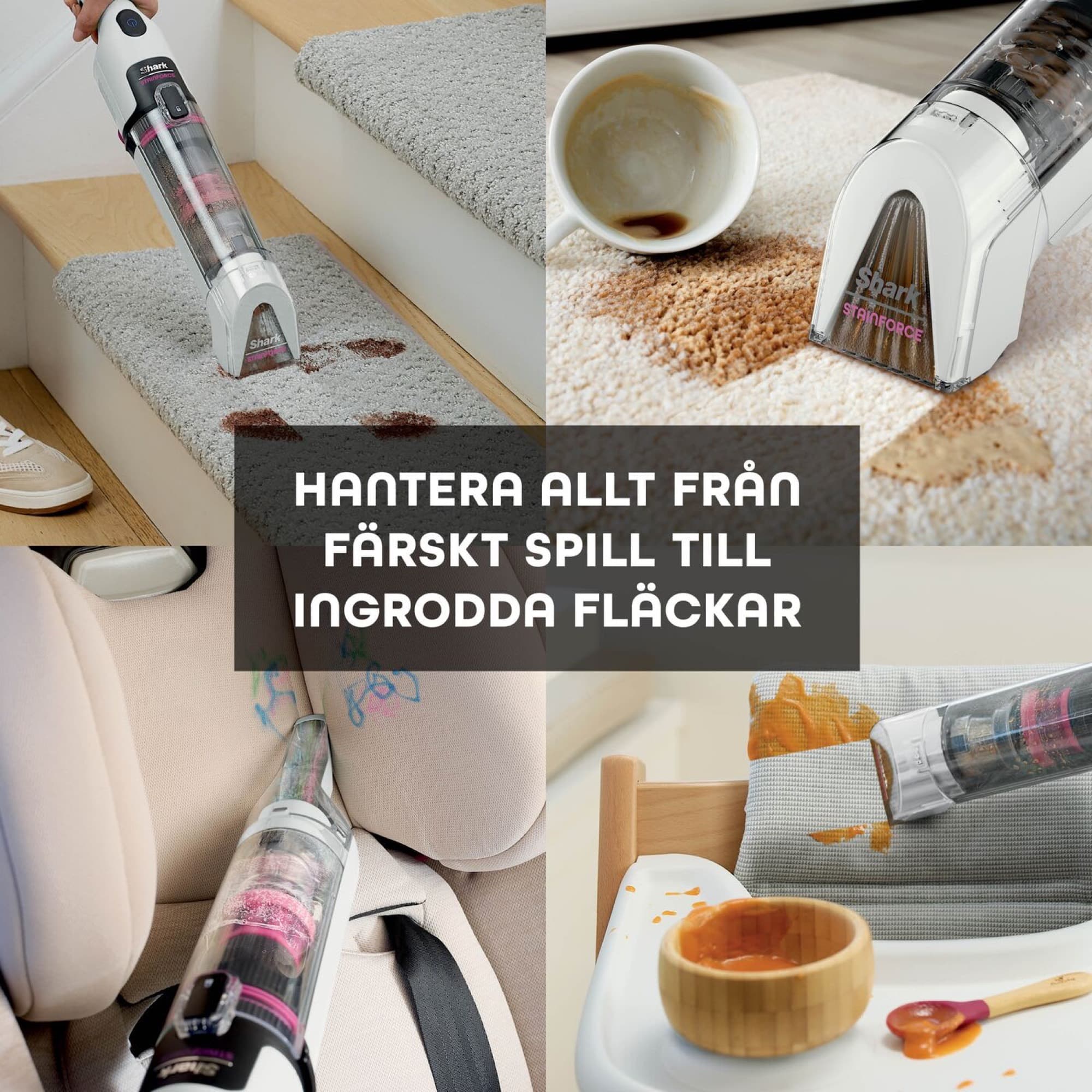 From fresh spills to dried-in stains on carpets and upholstery
