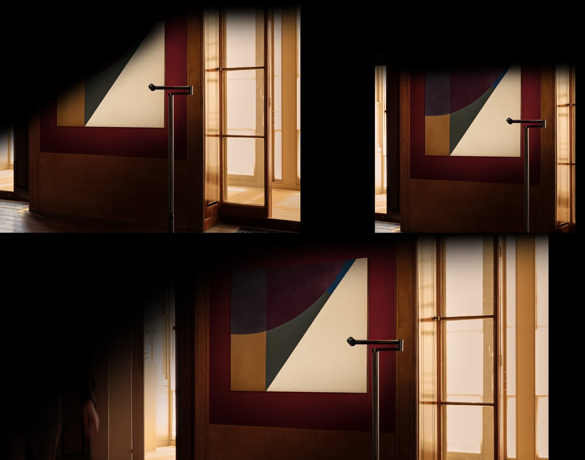 Spotlight on a painting