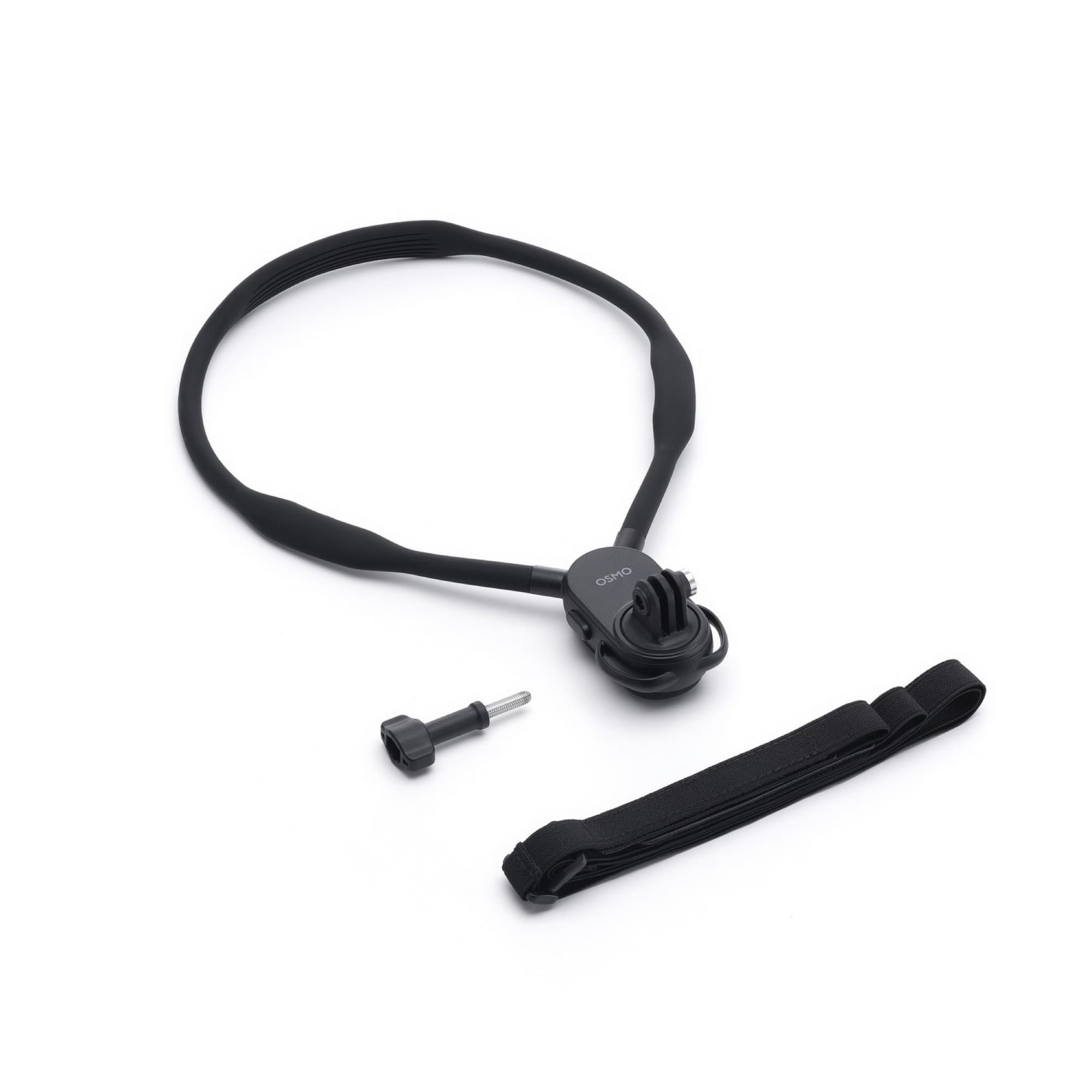 The neck mount from the side at an angle
