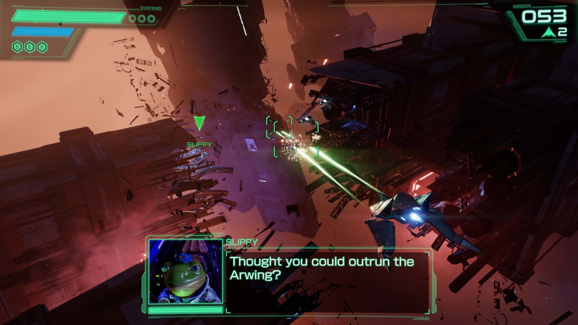 Screenshot from Star Fox