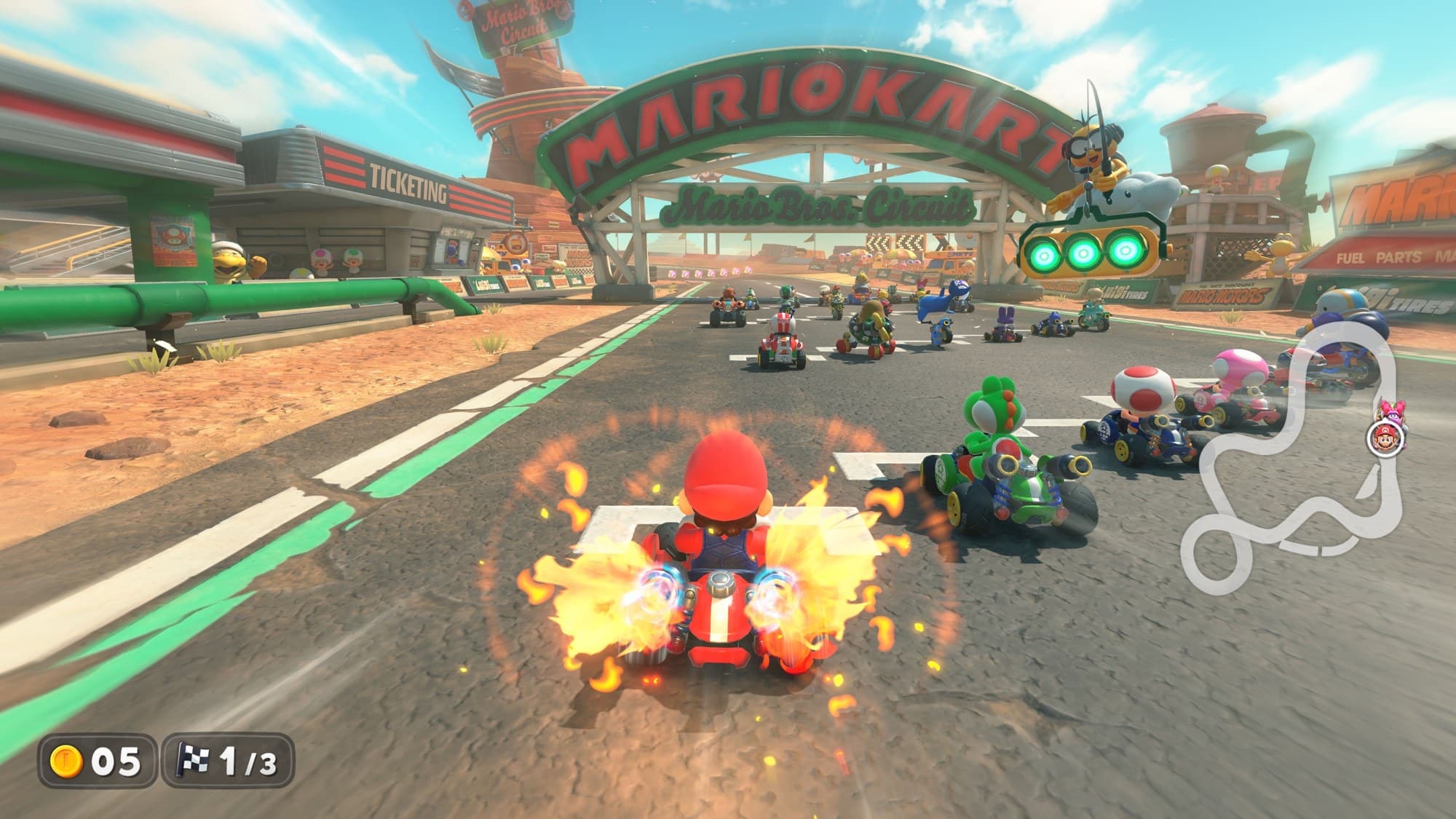 Screenshot from Mario Kart World
