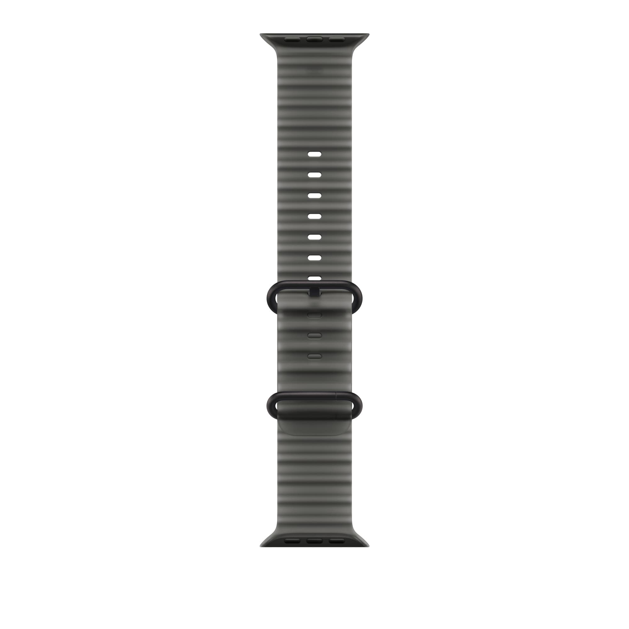 Ocean Band for Apple Watch in translucent black, black titanium