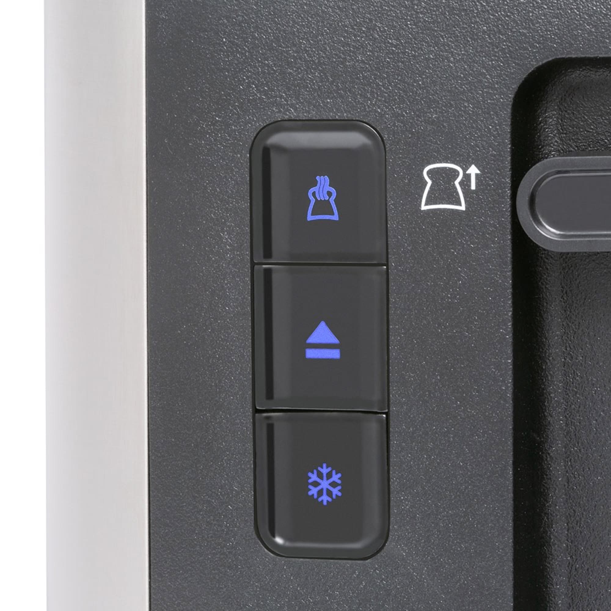 Blue illuminated buttons