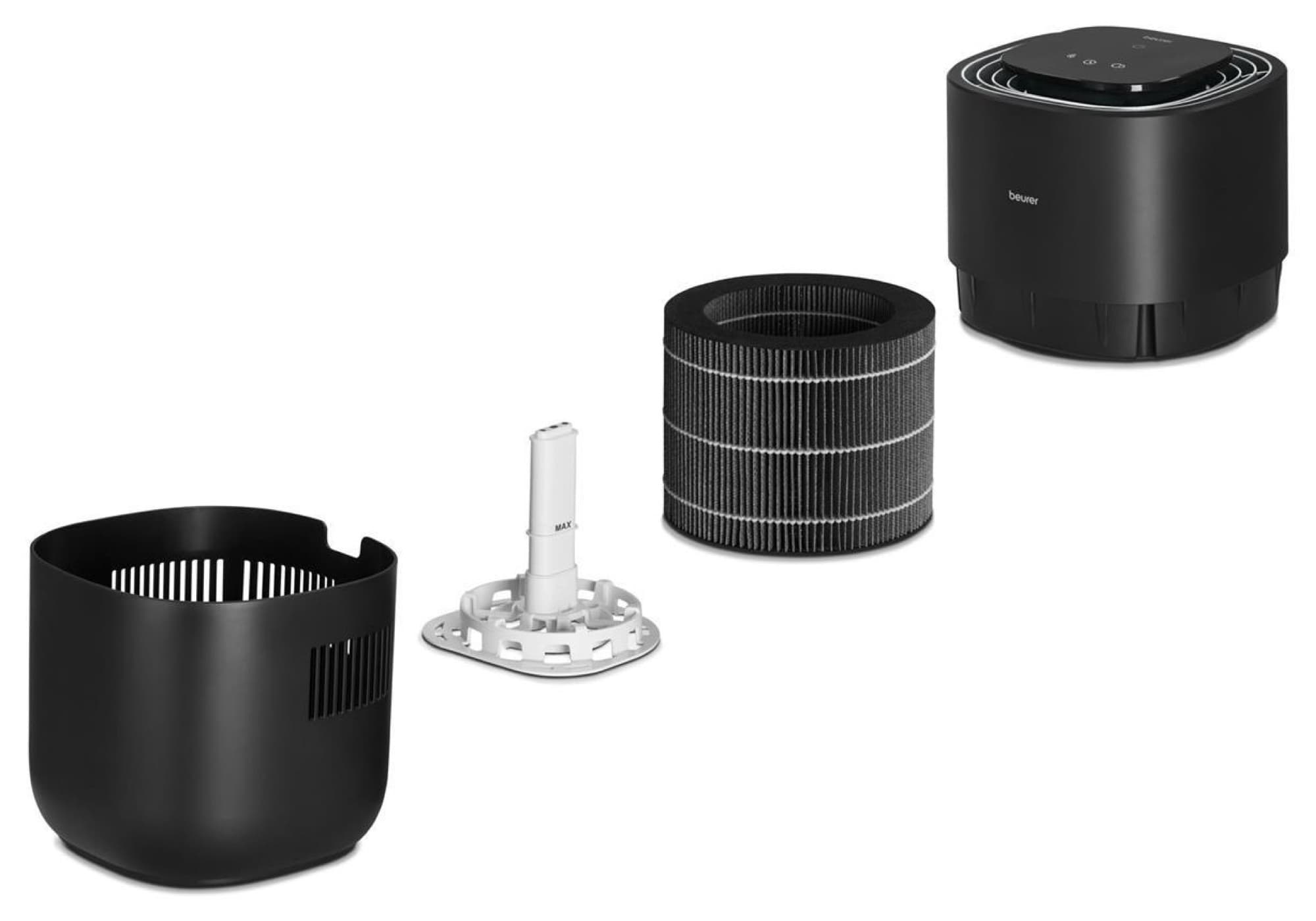 LB 200 apart: top, filter and tank