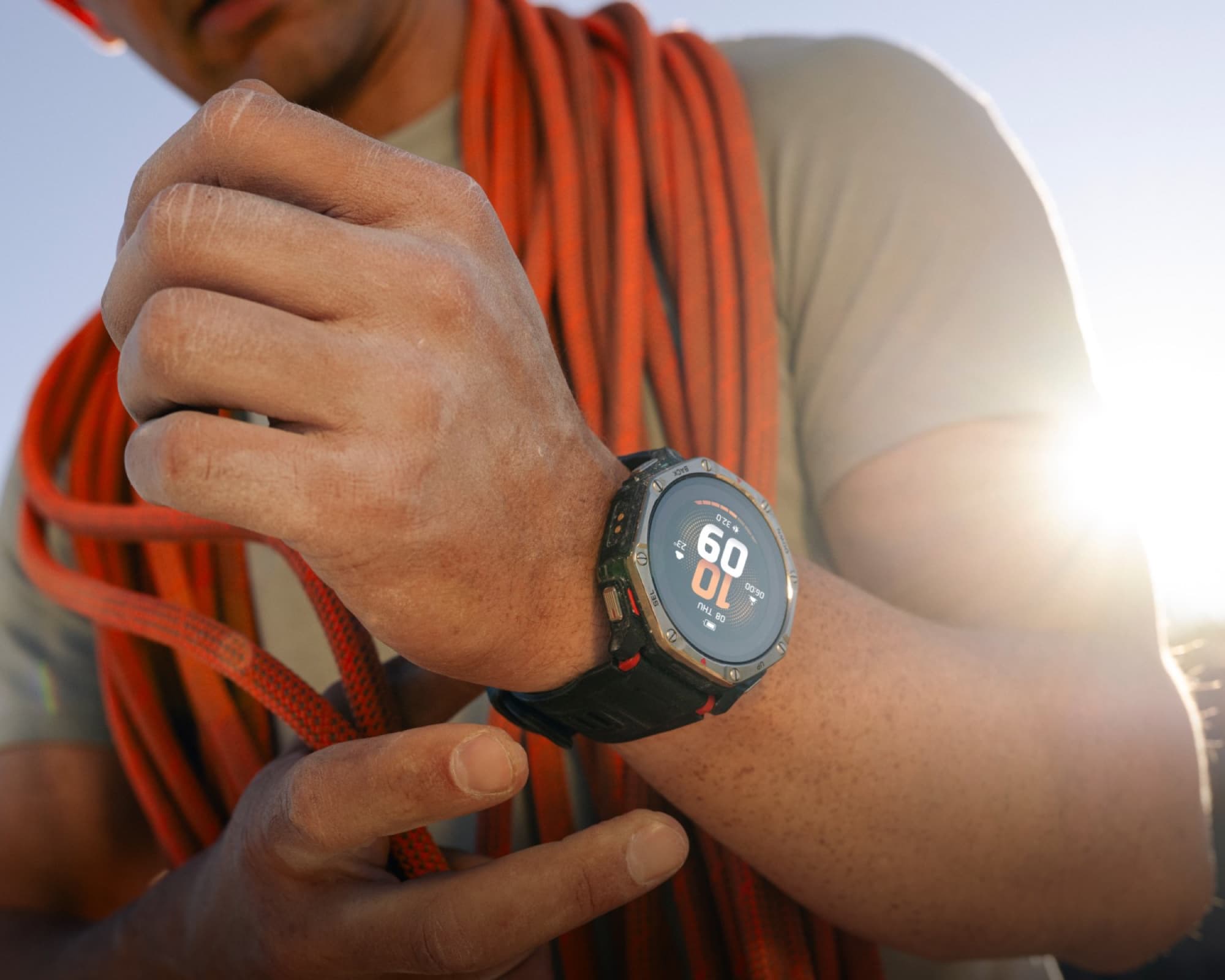 T-Rex Dual Solar on the wrist