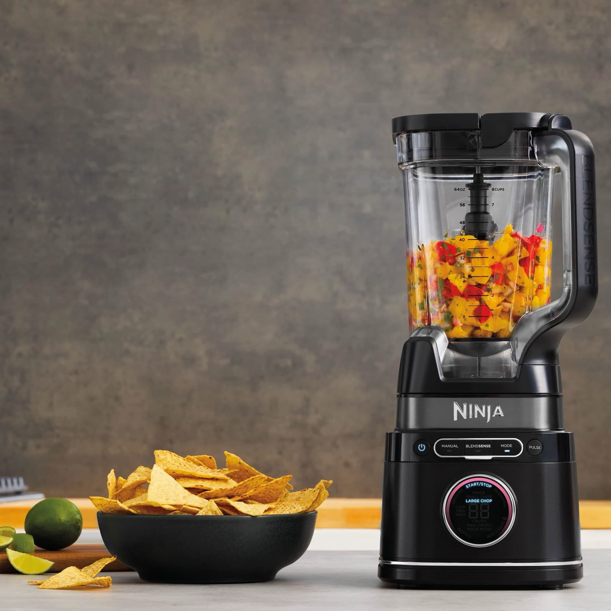 Processor bowl with chopped vegetables