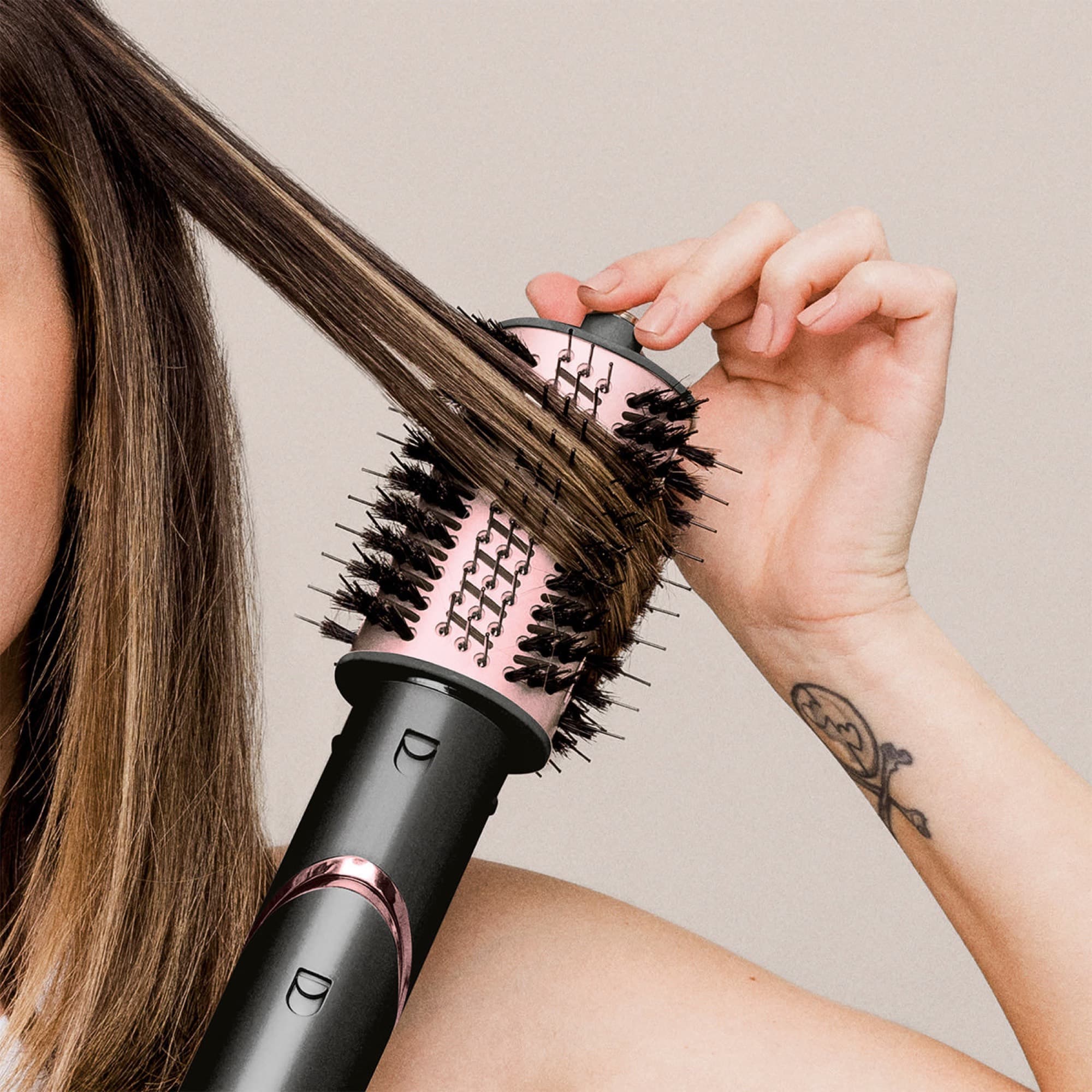 The brush smoothing a section