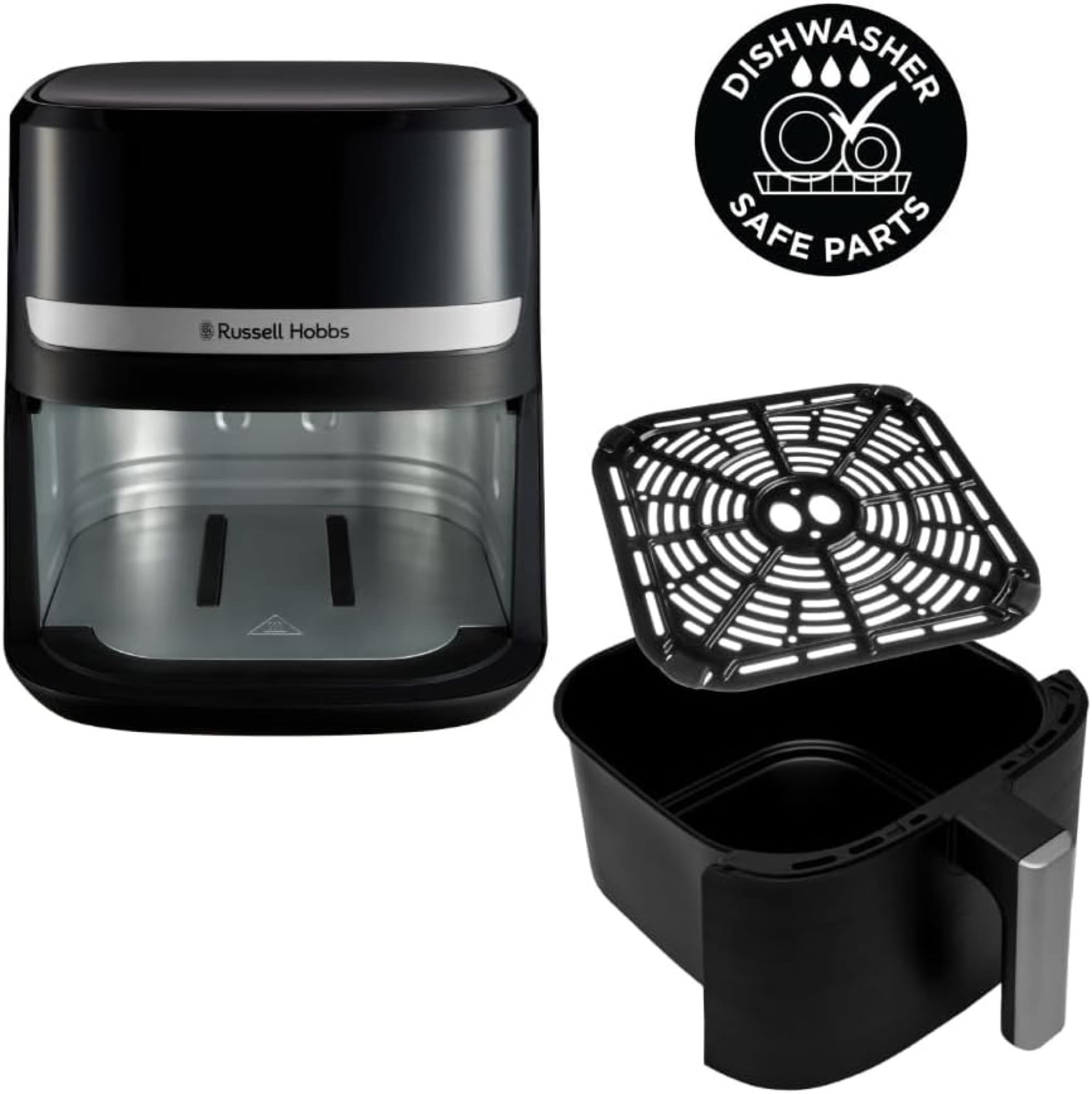 Basket and crisper plate are dishwasher safe
