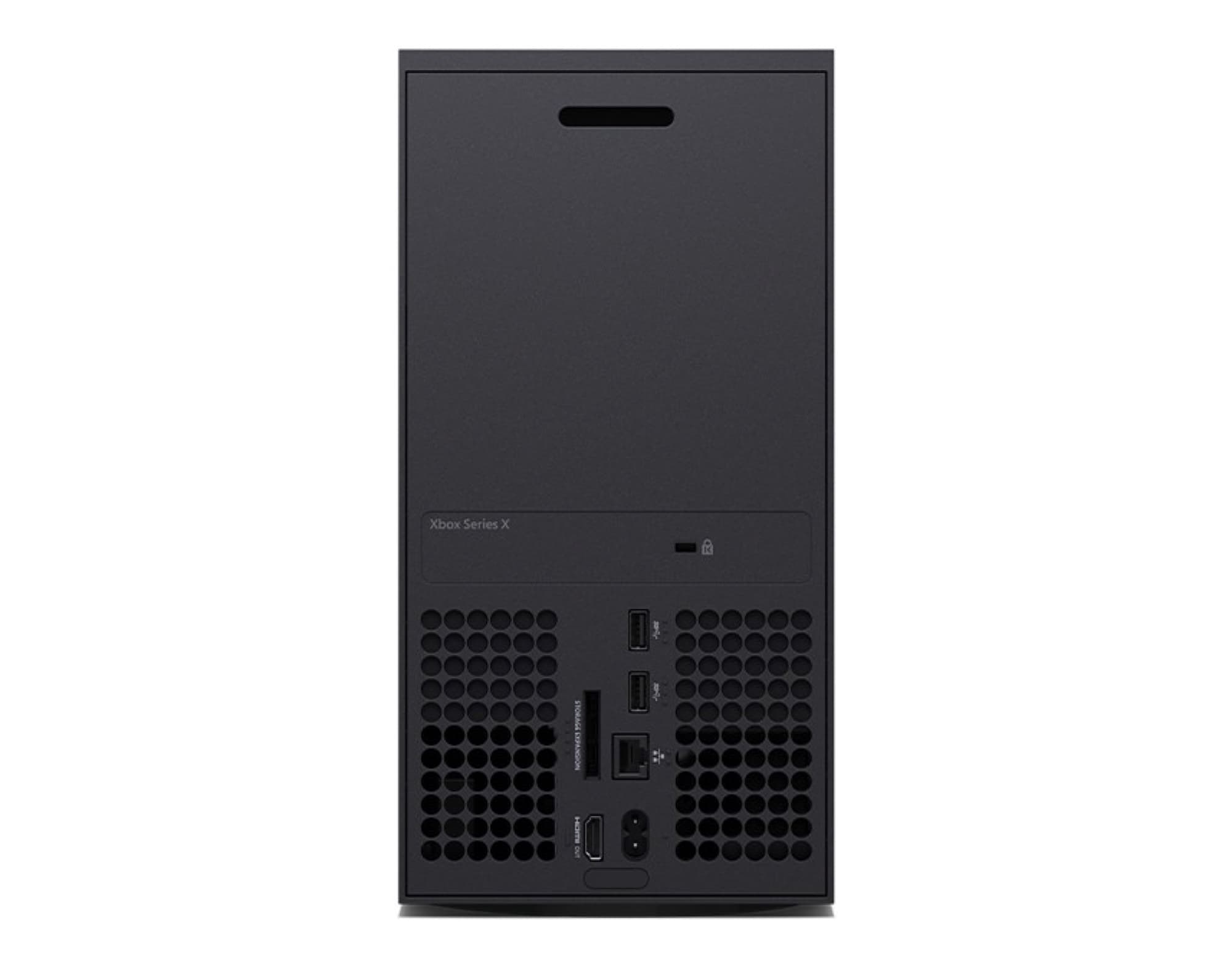 Back of Xbox Series X Carbon Black