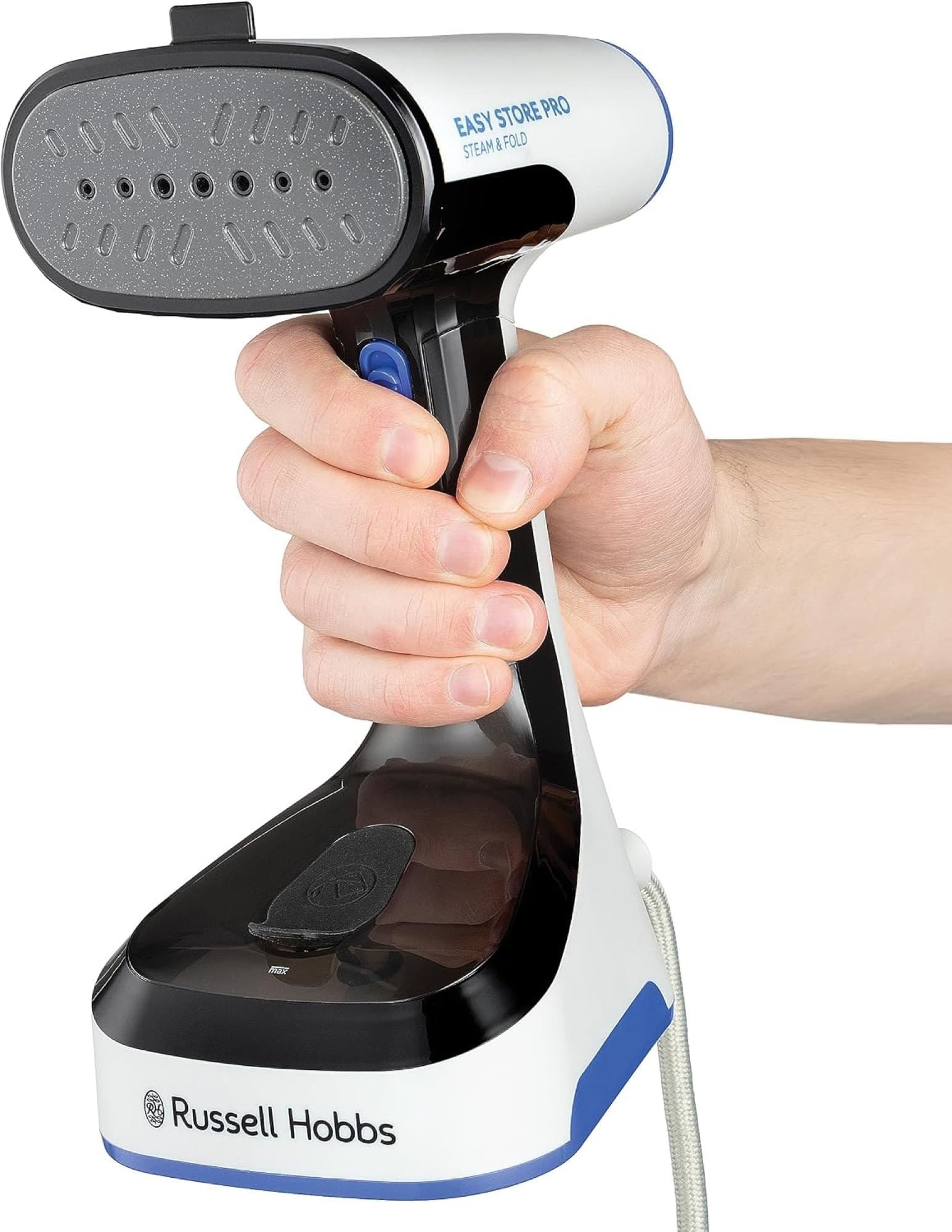The steamer in the hand