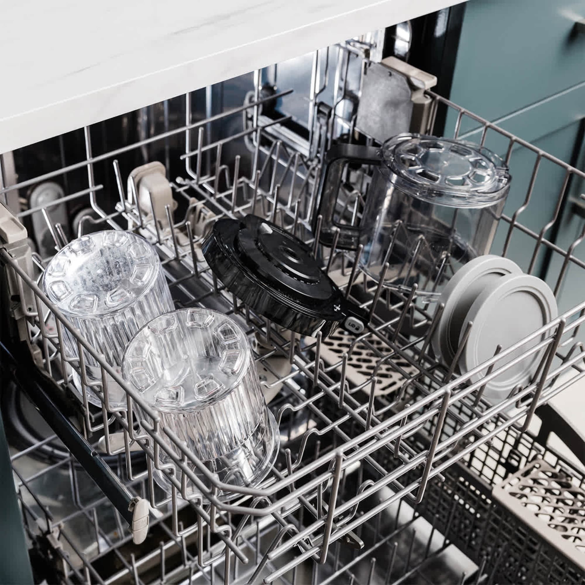 The parts in the dishwasher