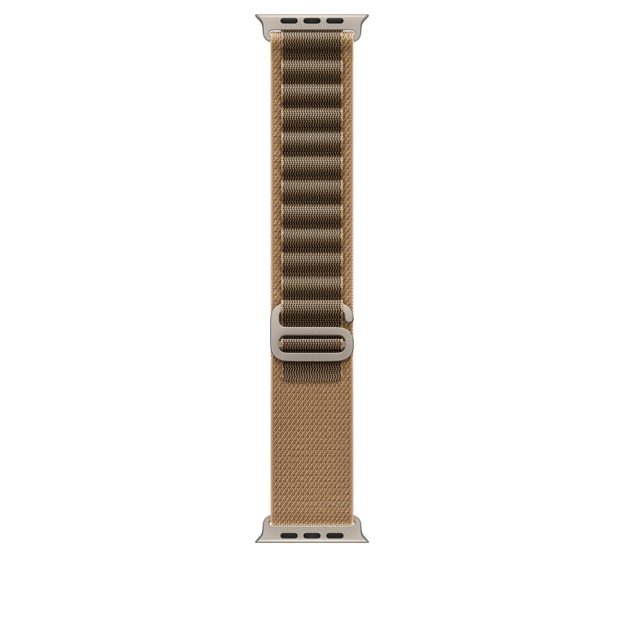 Alpine Loop for Apple Watch in desert sand, natural titanium