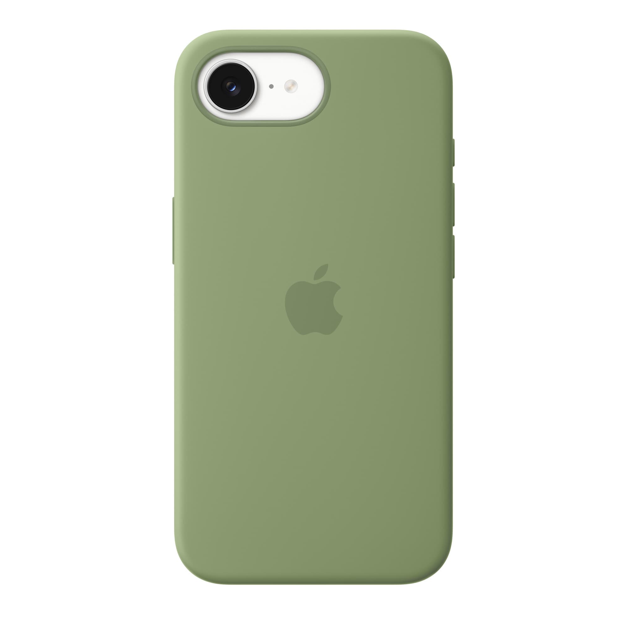 Silicone Case with MagSafe for iPhone 17e in light moss