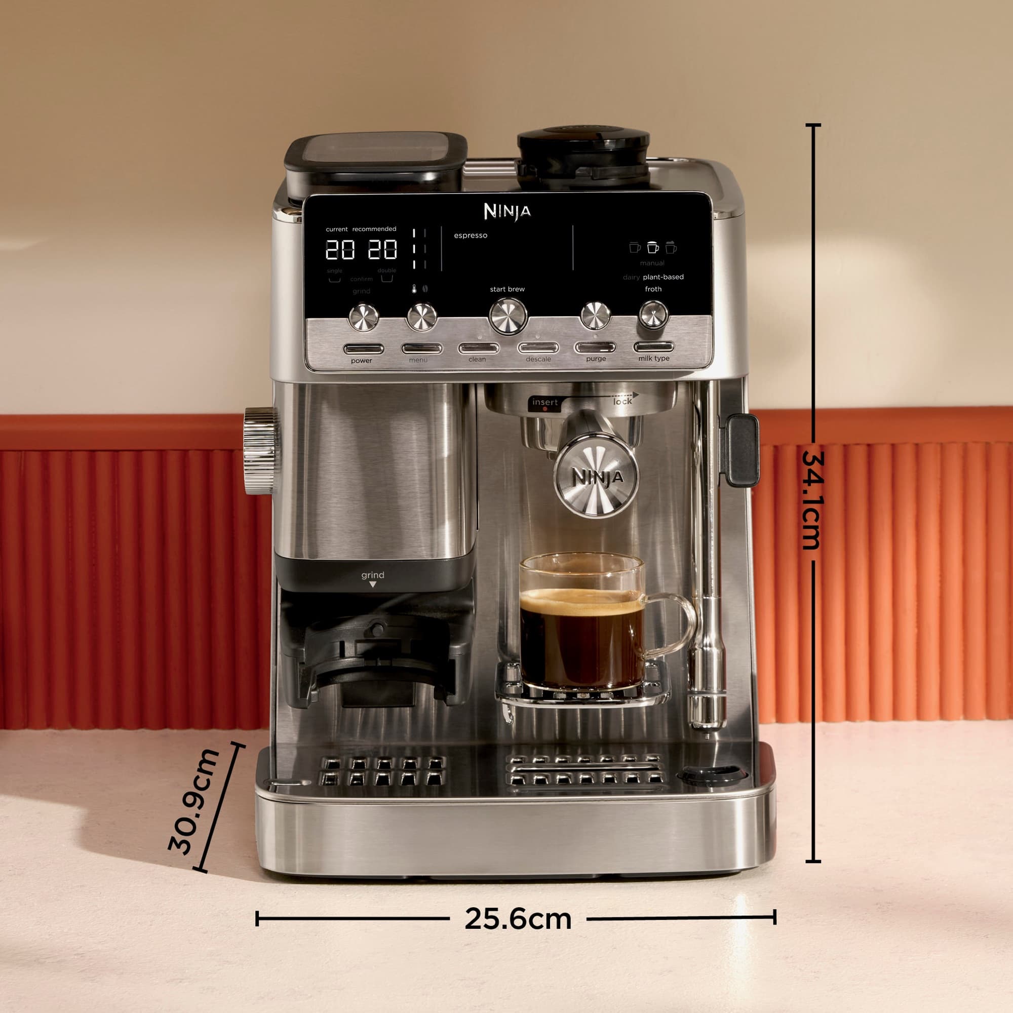 Dimensions: 25.6 cm wide, 30.9 cm deep and 34.1 cm high