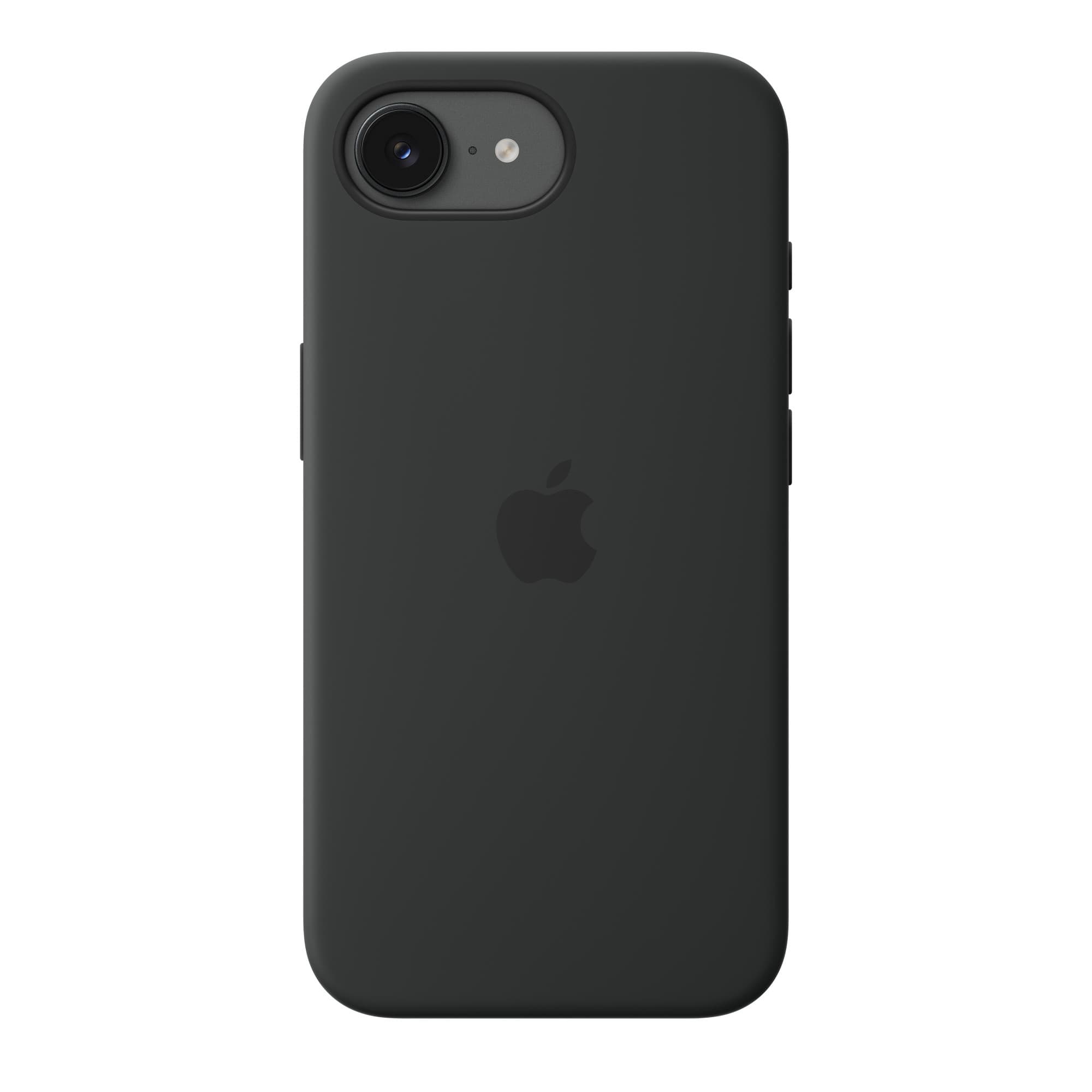 Silicone Case with MagSafe for iPhone 17e in black