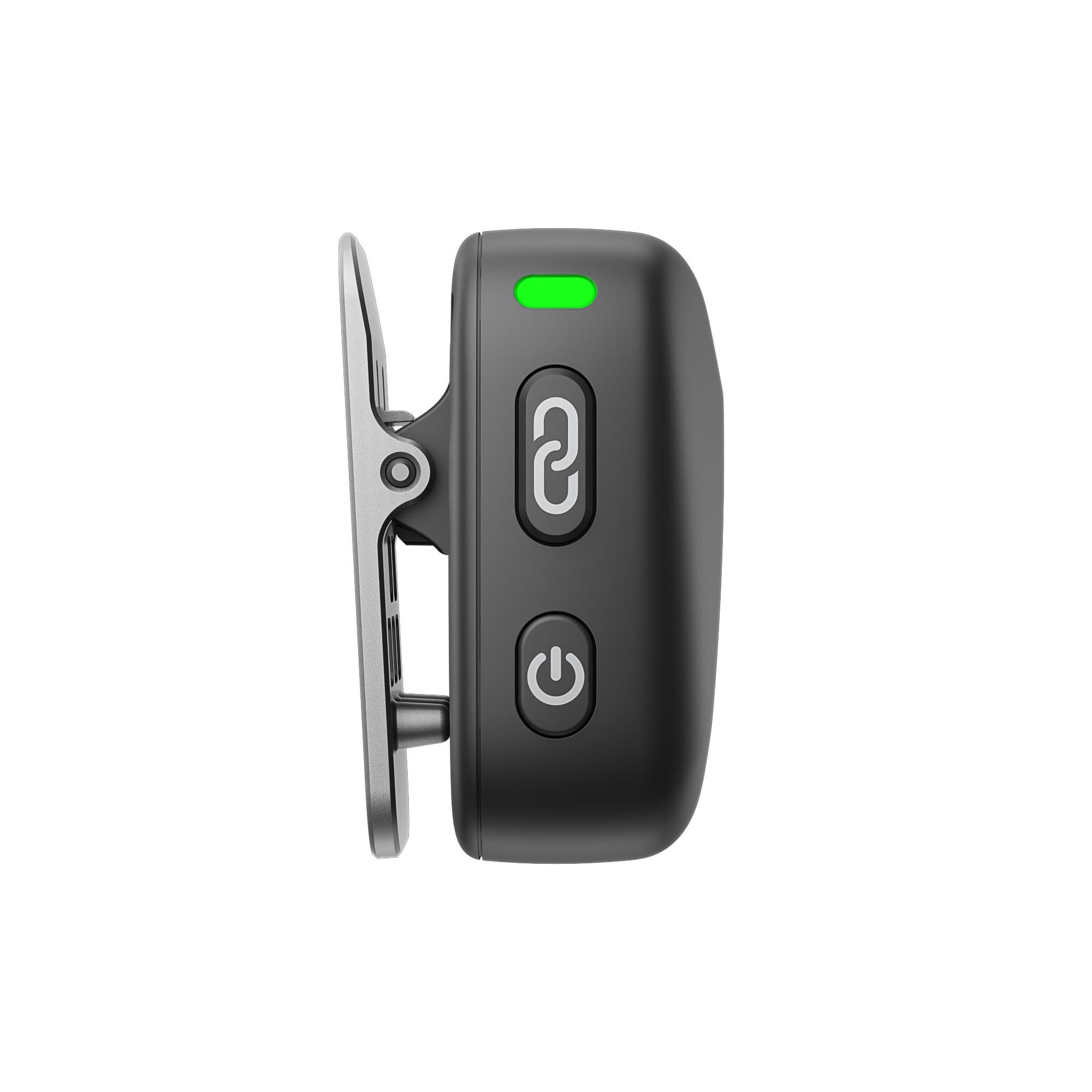 Black transmitter with clip