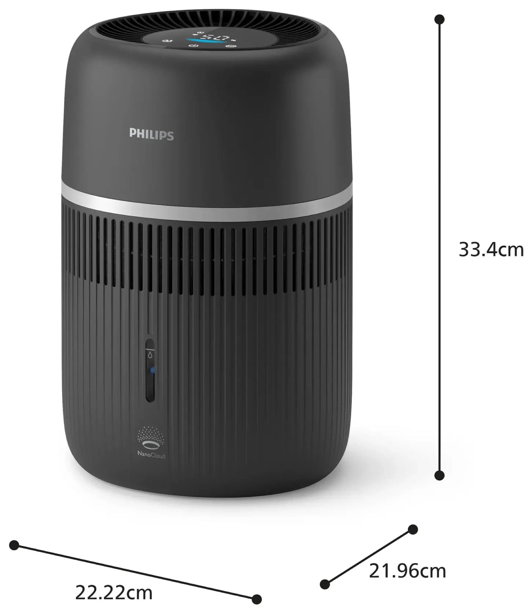 HU4210 with dimensions: 33.4 cm tall
