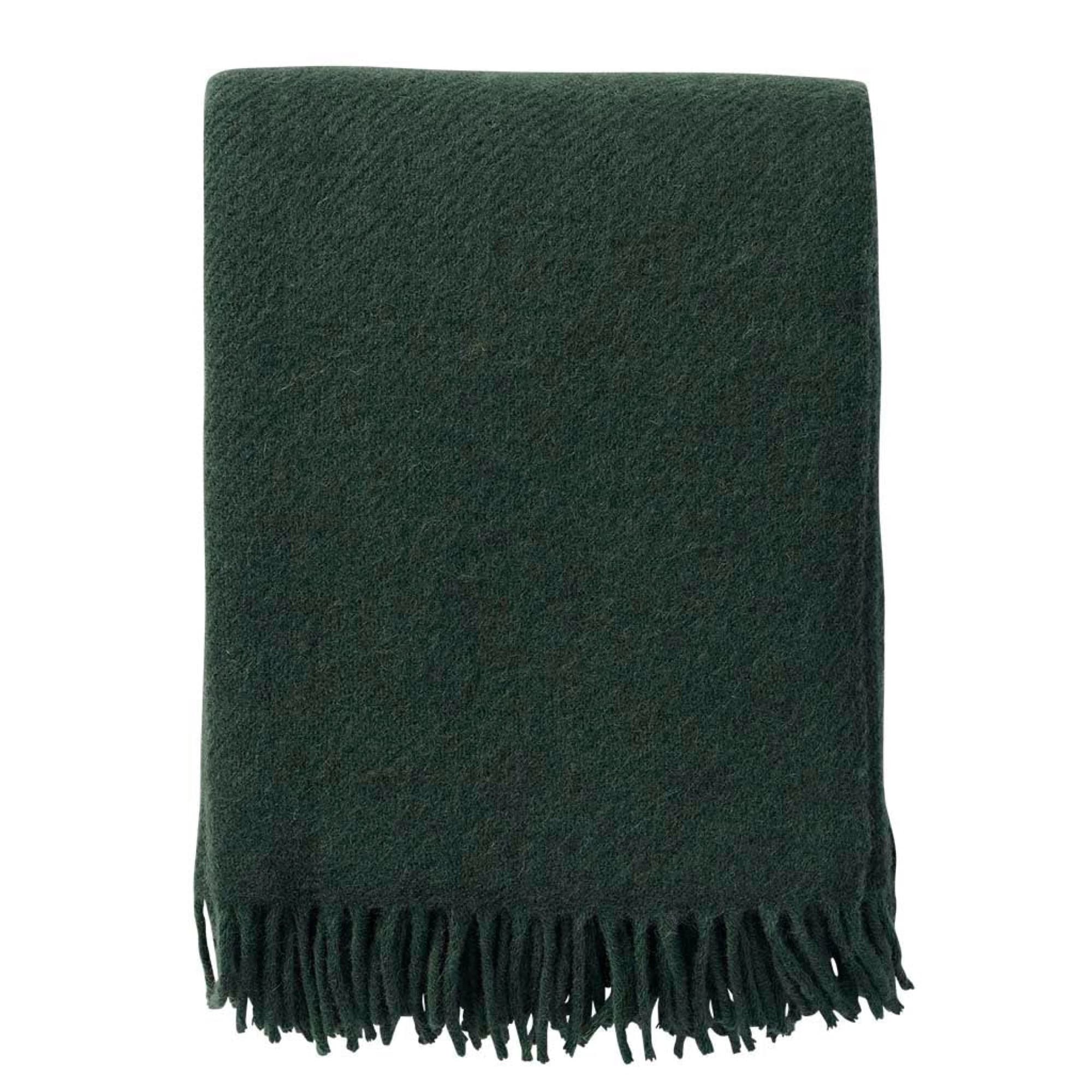 Gotland throw 130 × 200 cm in Buteljgrön