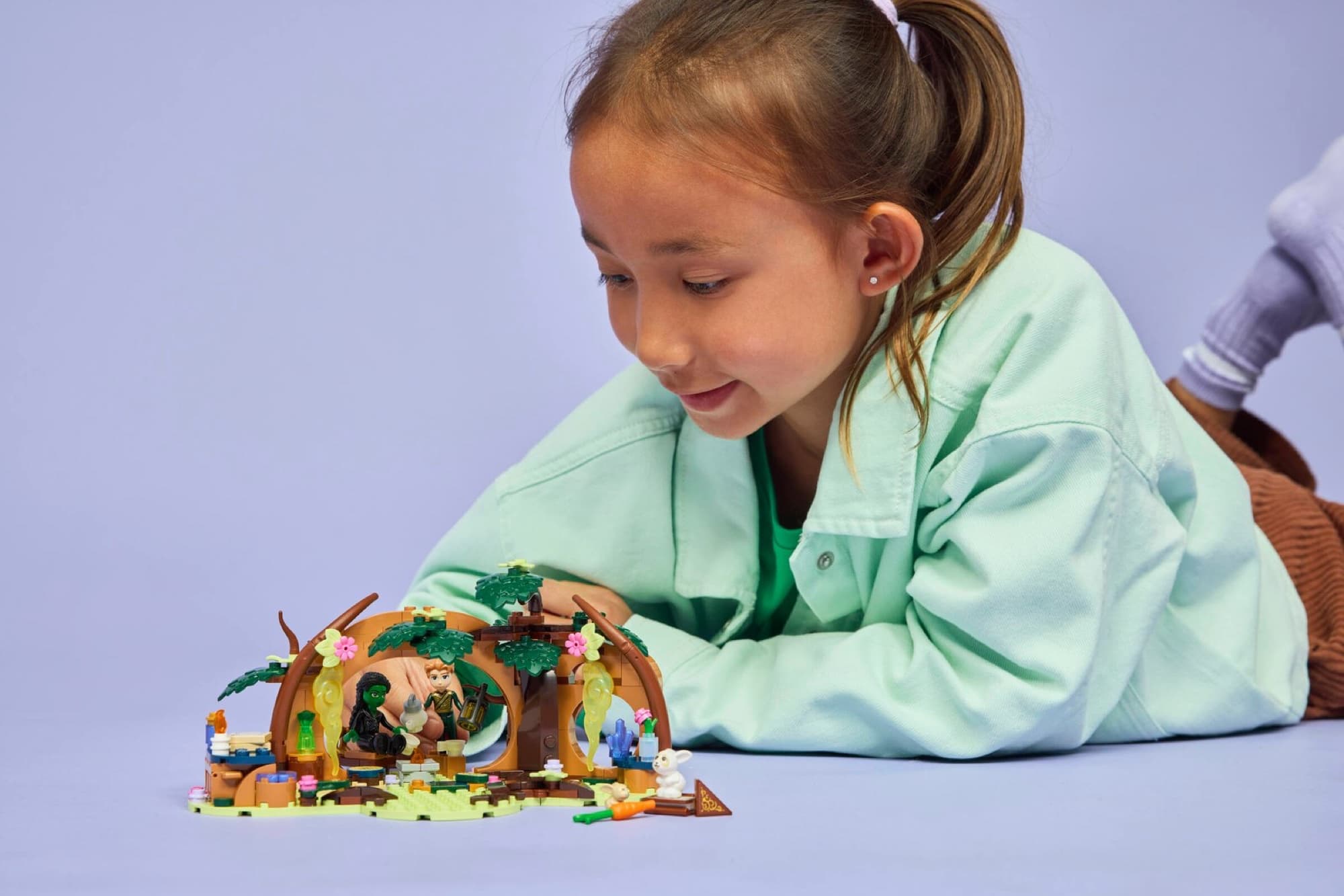 LEGO Elphaba's hideaway being built and played with