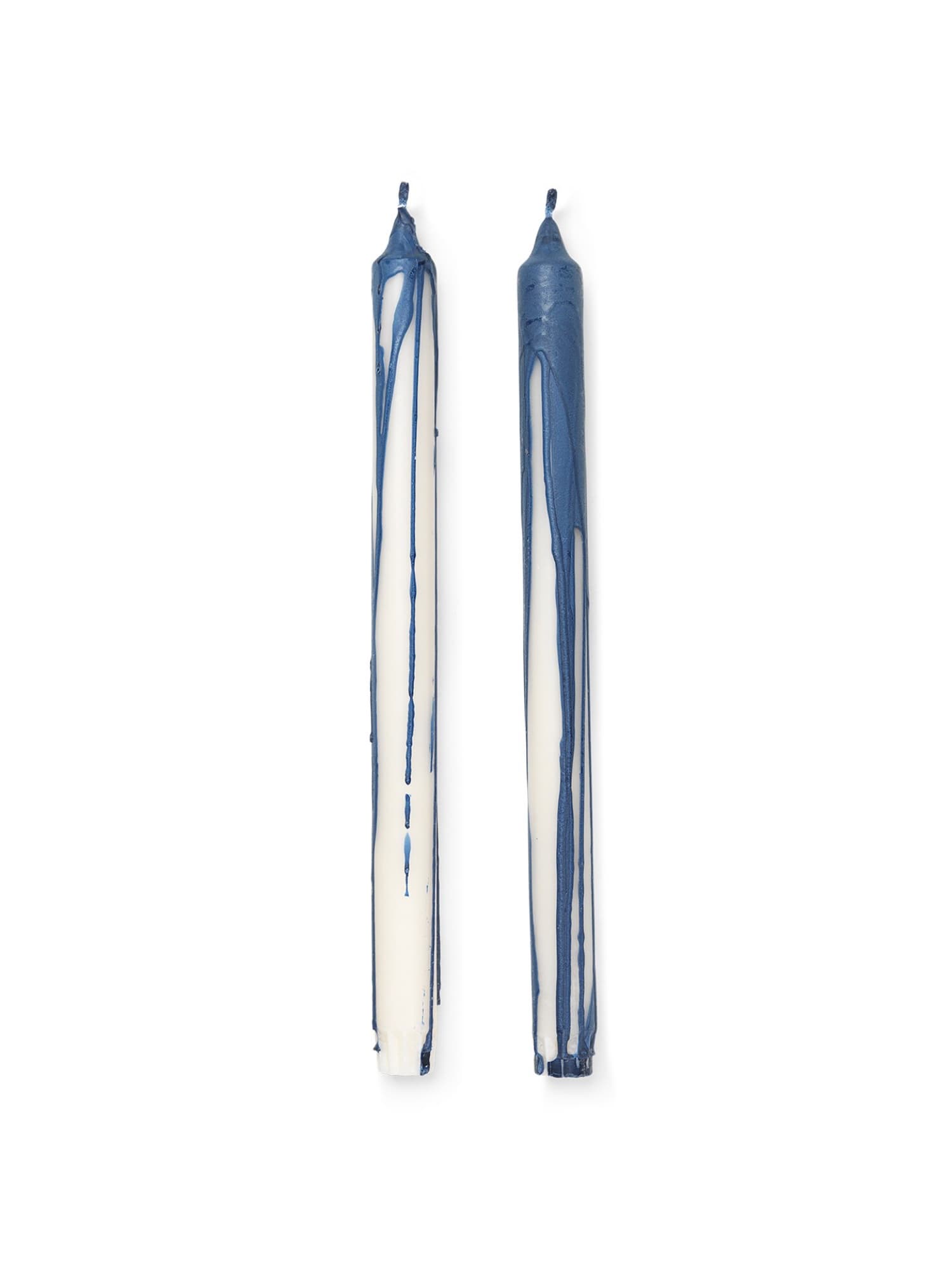 Ferm Living Dryp ljus 2-pack – 2-pack, H 30 cm, Deep Blue