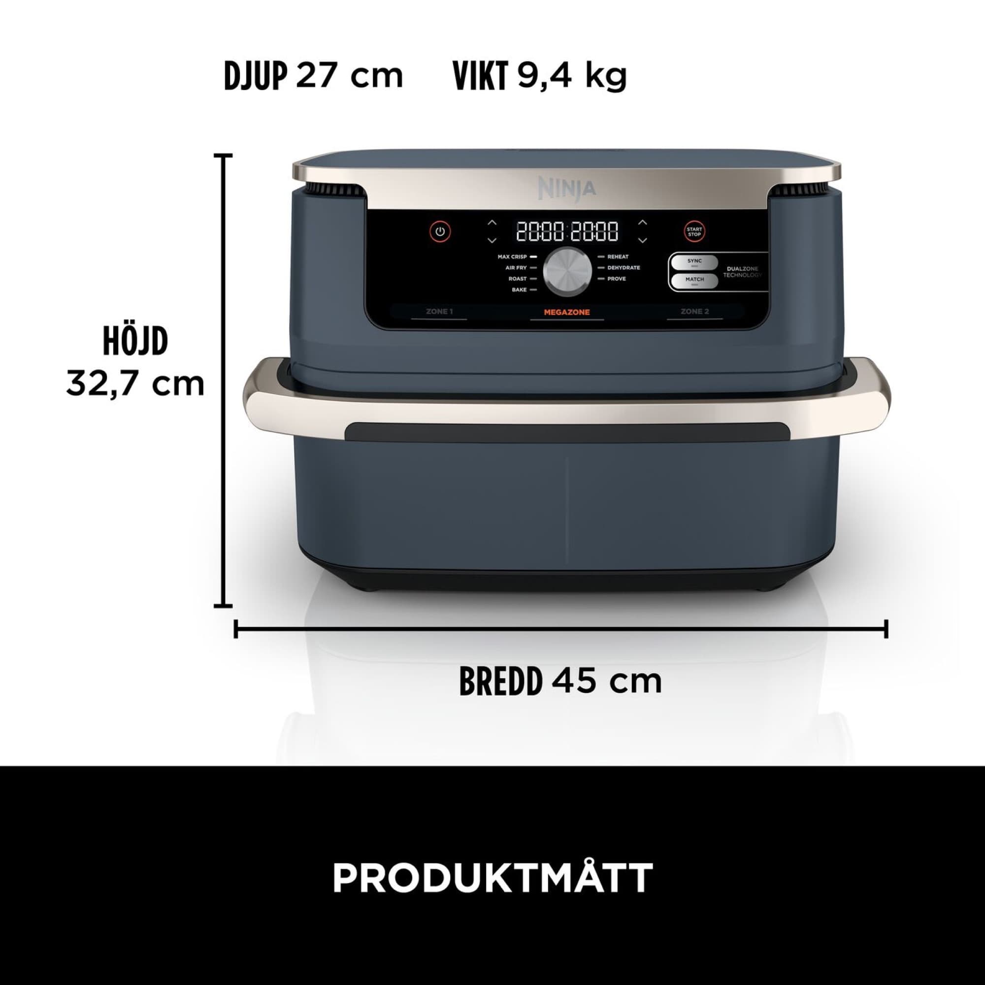 Product dimensions: 45 cm wide, 32.7 cm high, 27 cm deep, 9.4 kg