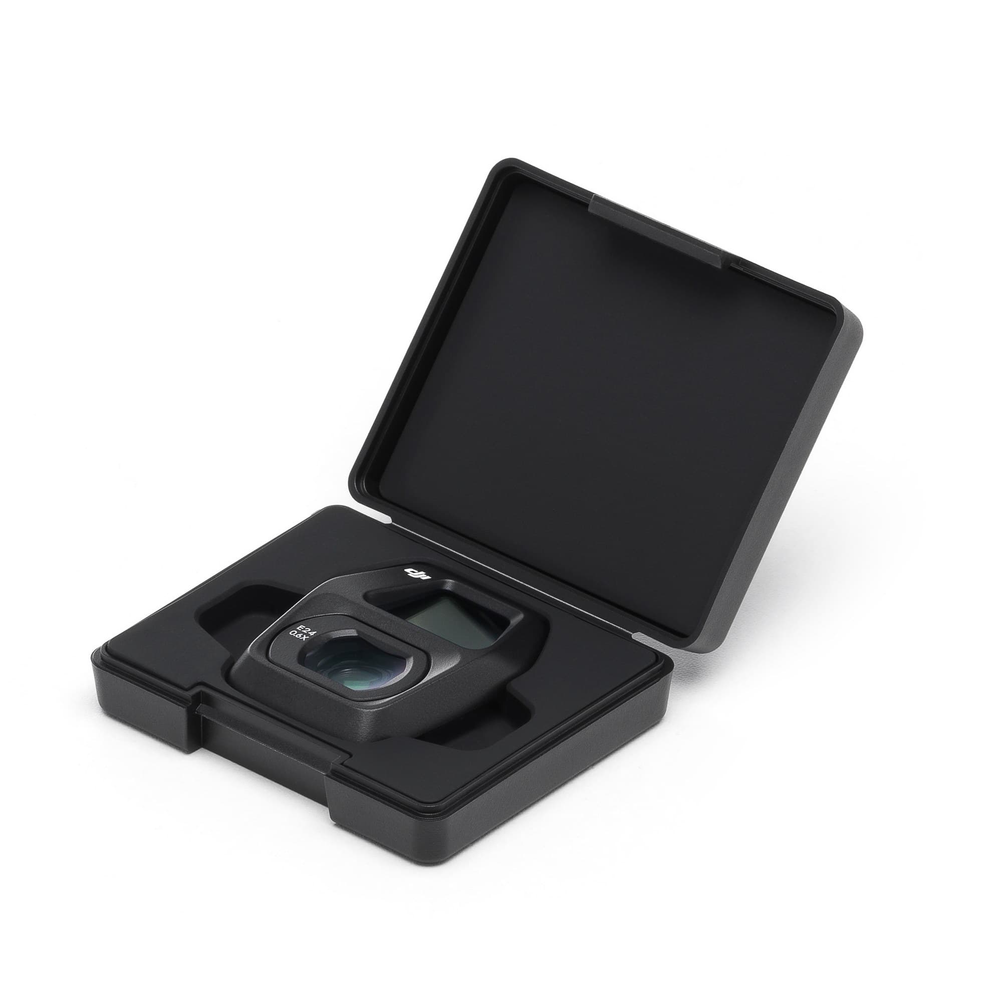 The wide-angle lens in the open case