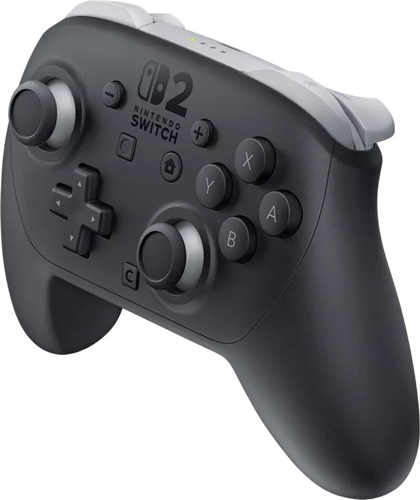 Nintendo Switch 2 Pro Controller at an angle