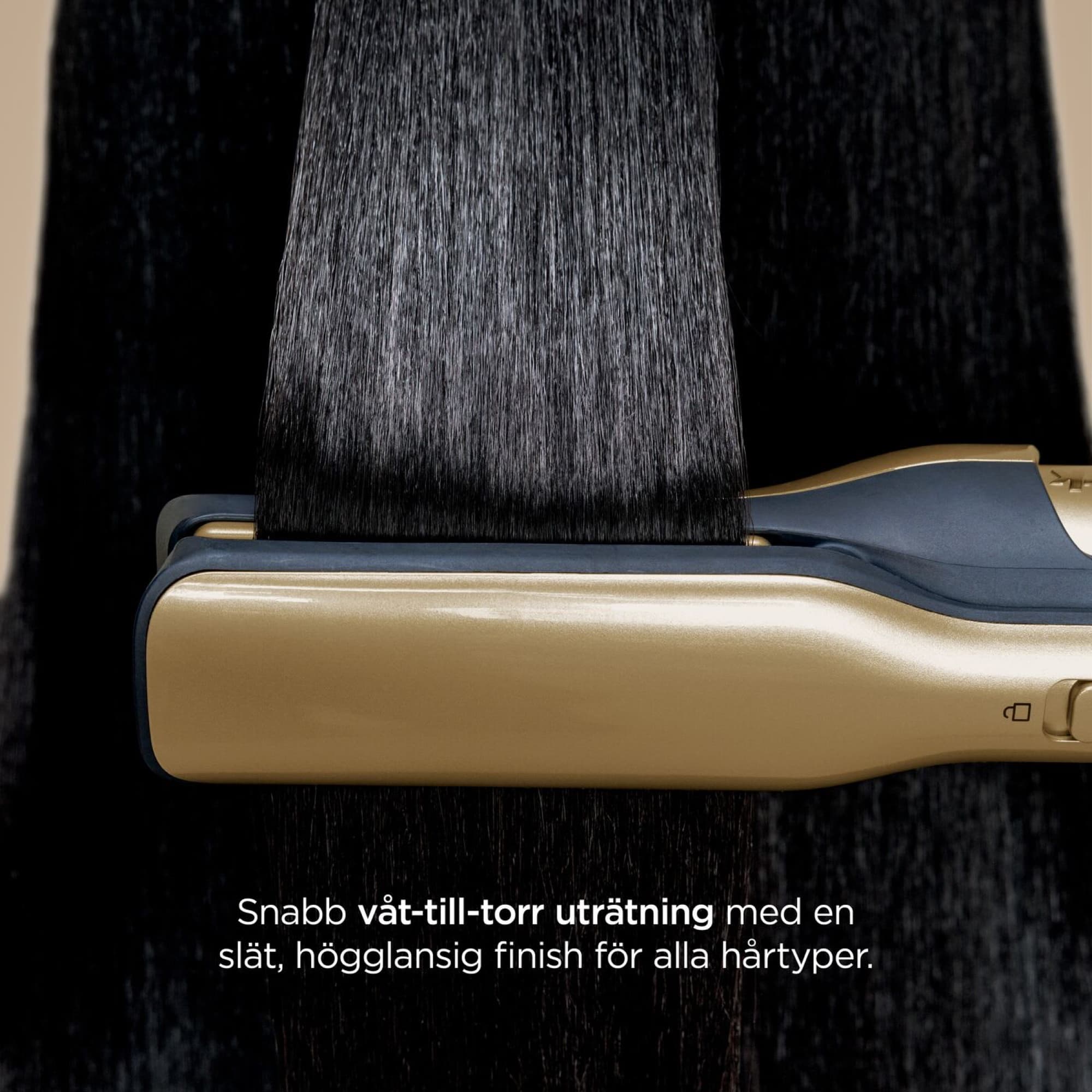 Silki straightens from wet to dry