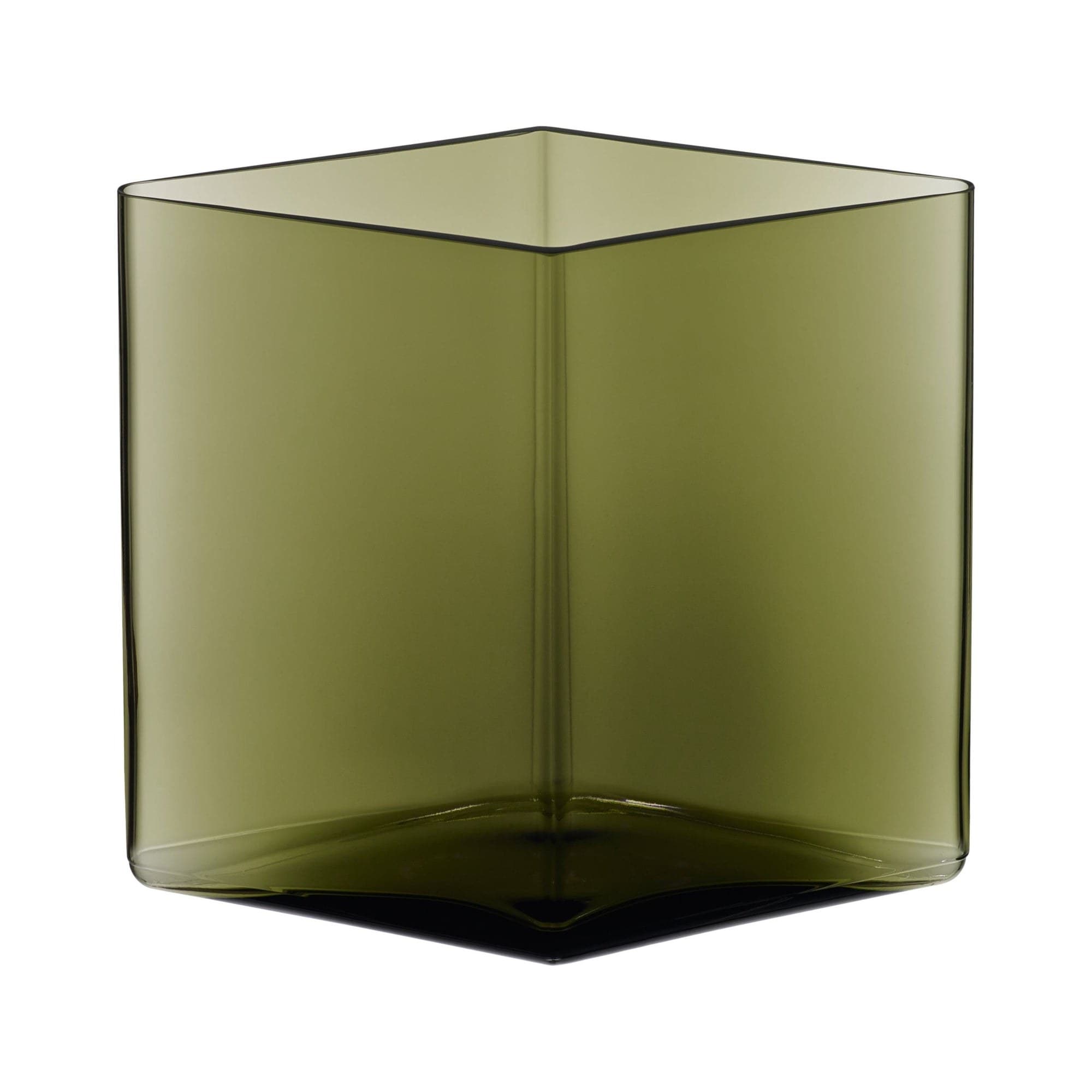 Iittala Ruutu vas – 205 × 180 mm, Moss grön