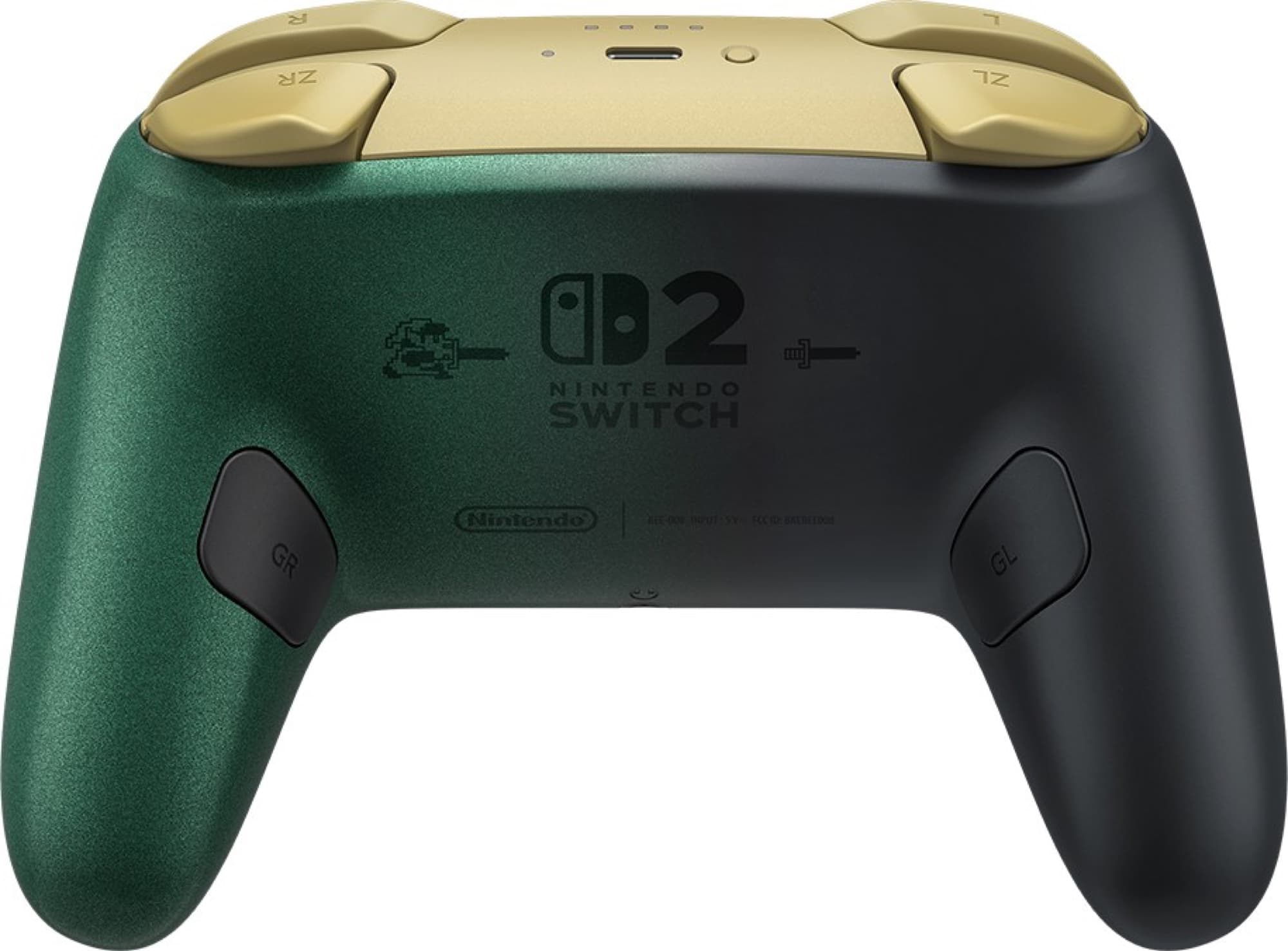 The back in green
