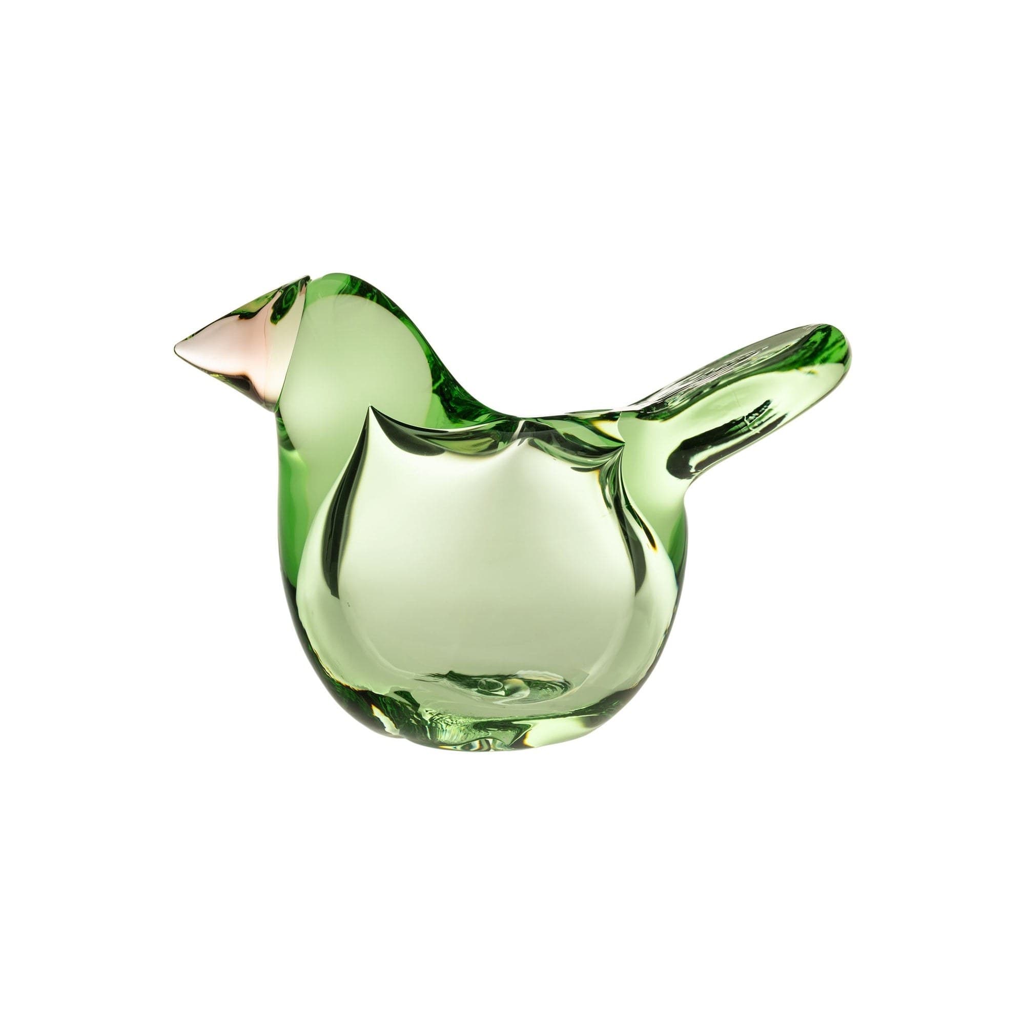Iittala Birds by Toikka Flugsnappare – 95 × 60 mm, Äppelgrön-laxrosa